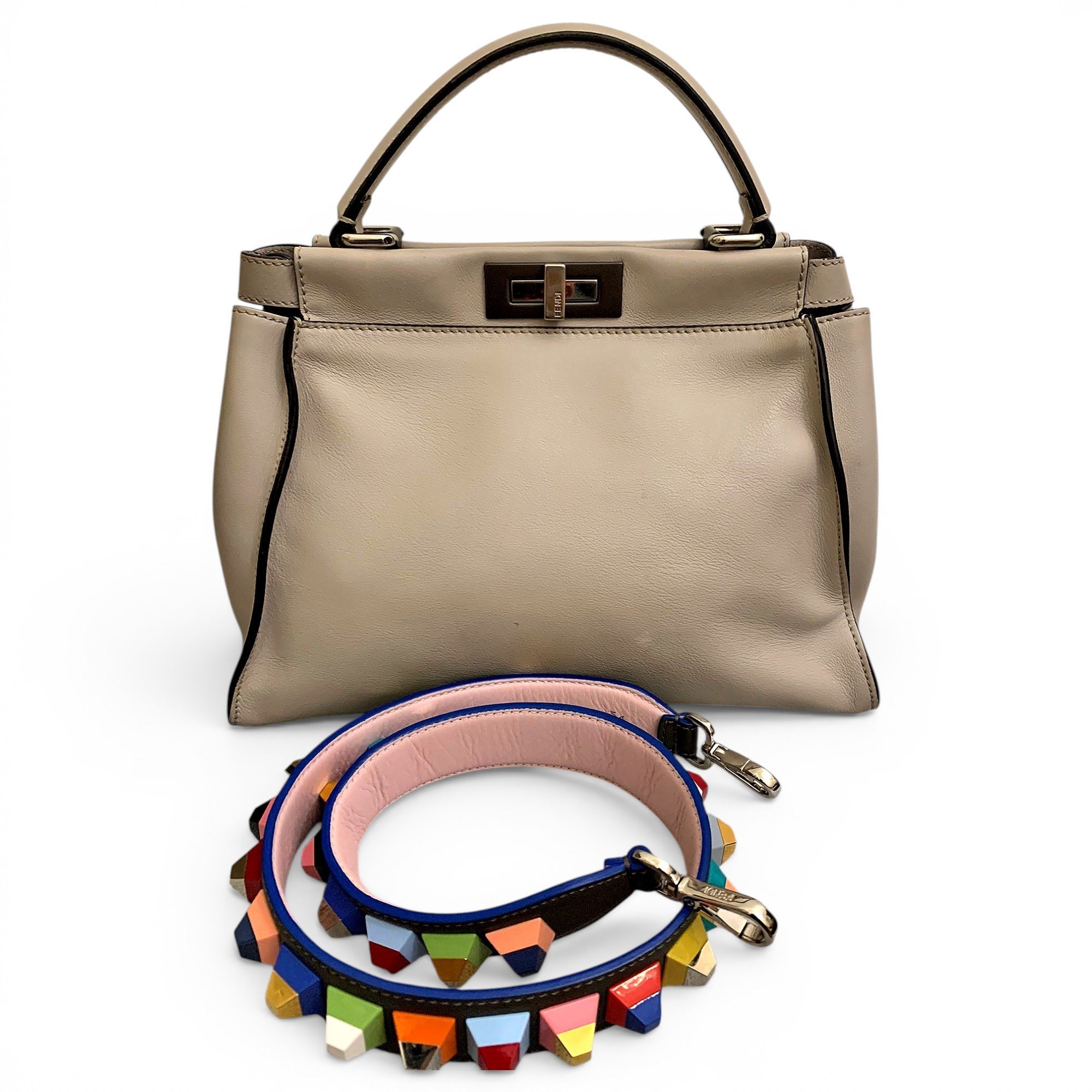 Peekaboo leather handbag