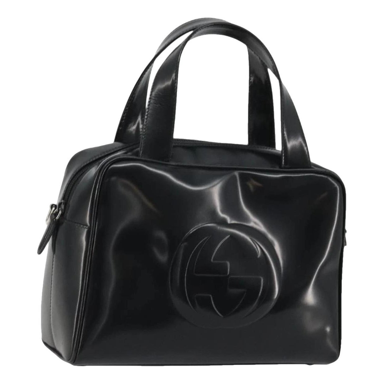 Patent leather handbag