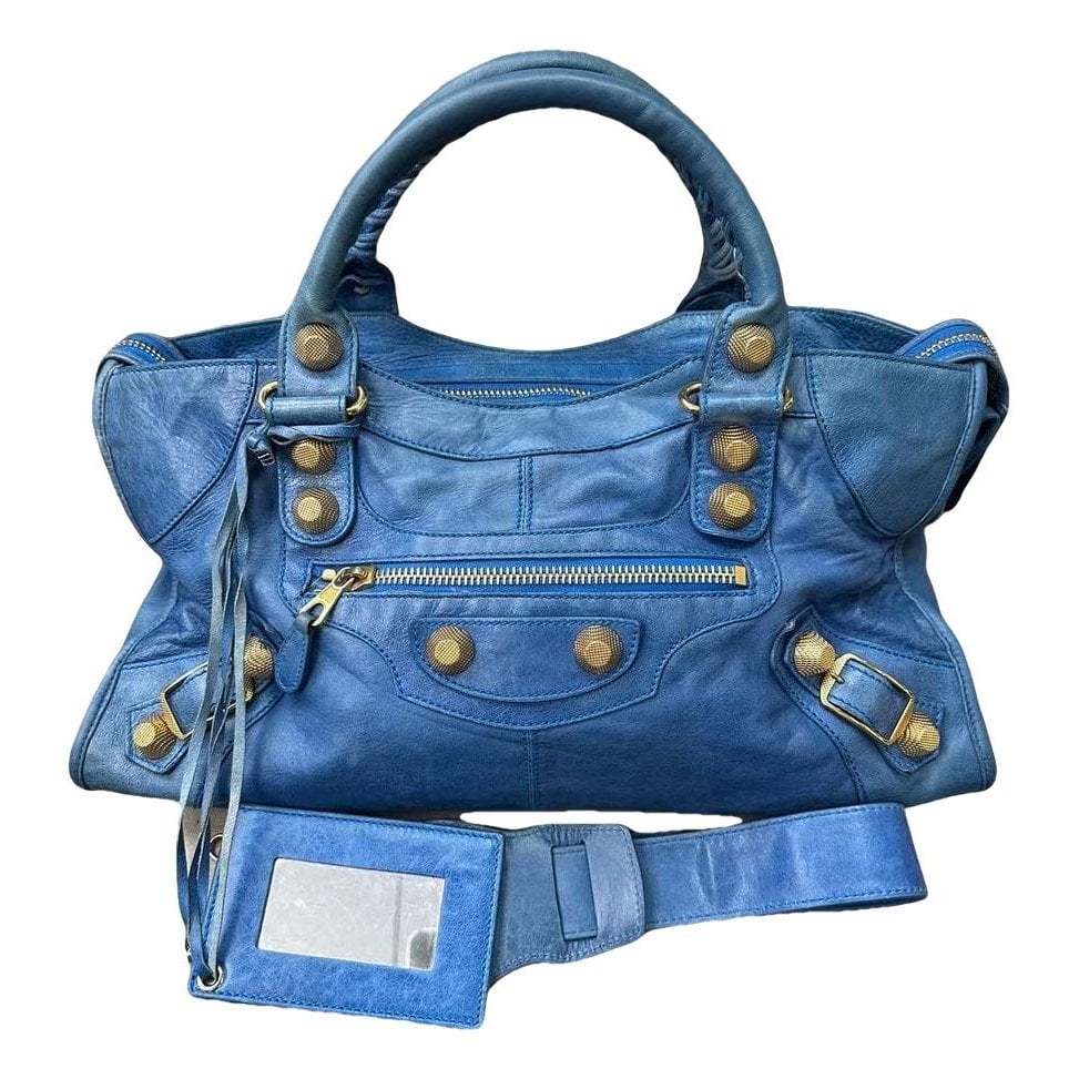 City leather bag