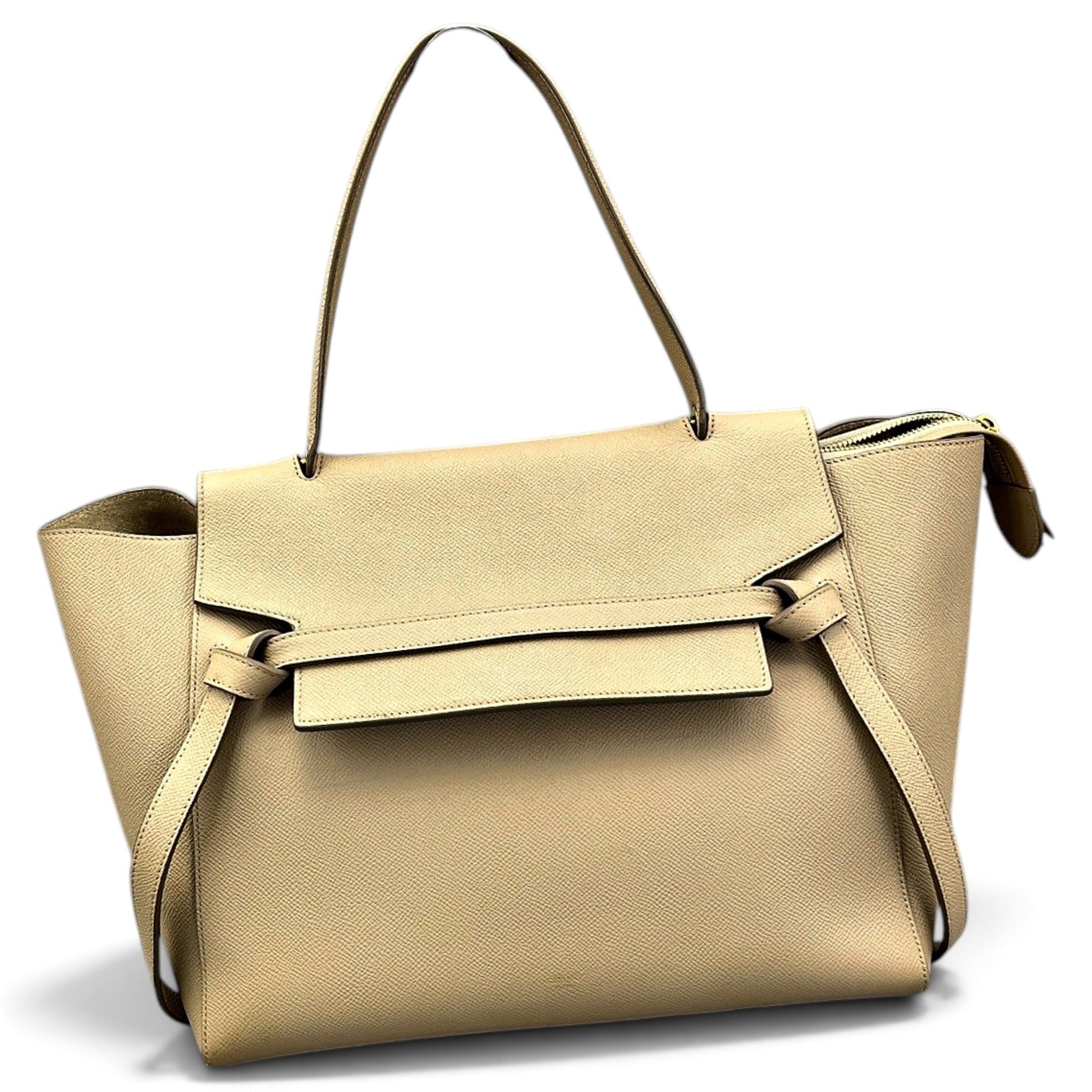 Belt leather handbag