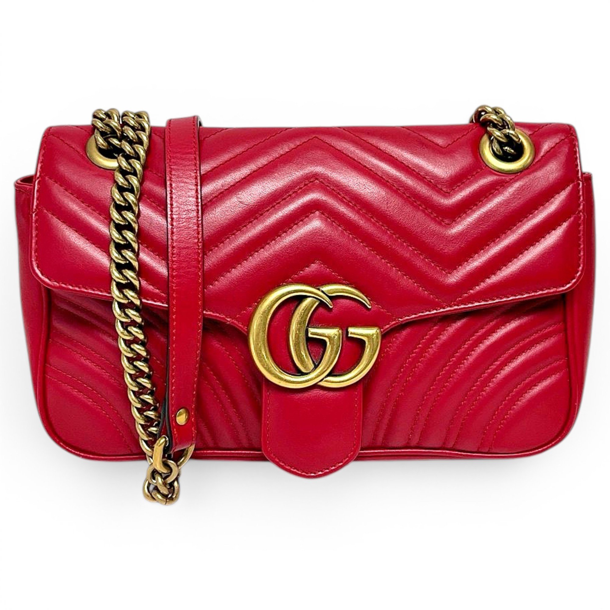 GG Marmont Flap leather handbag