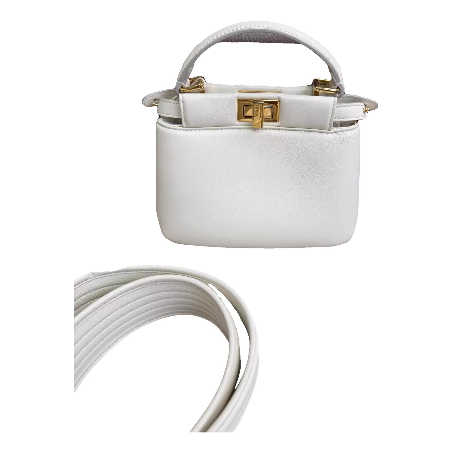 Peekaboo leather handbag