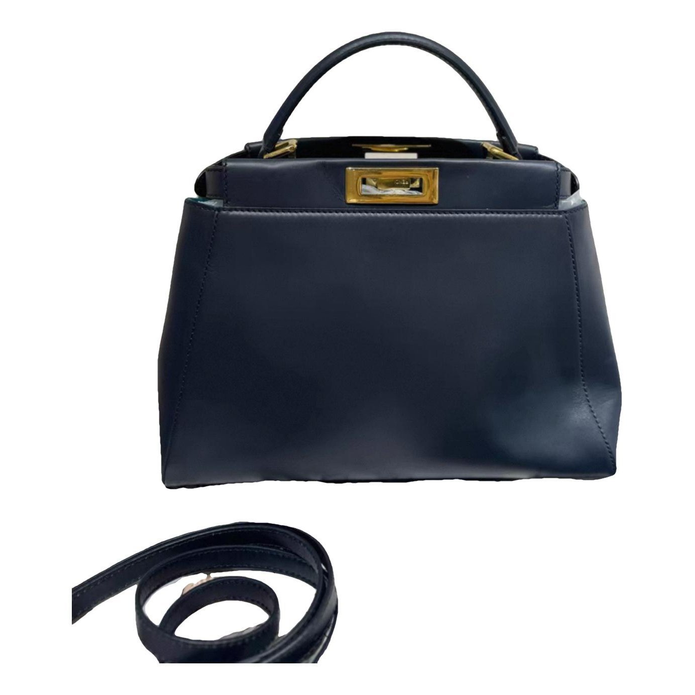Peekaboo leather handbag