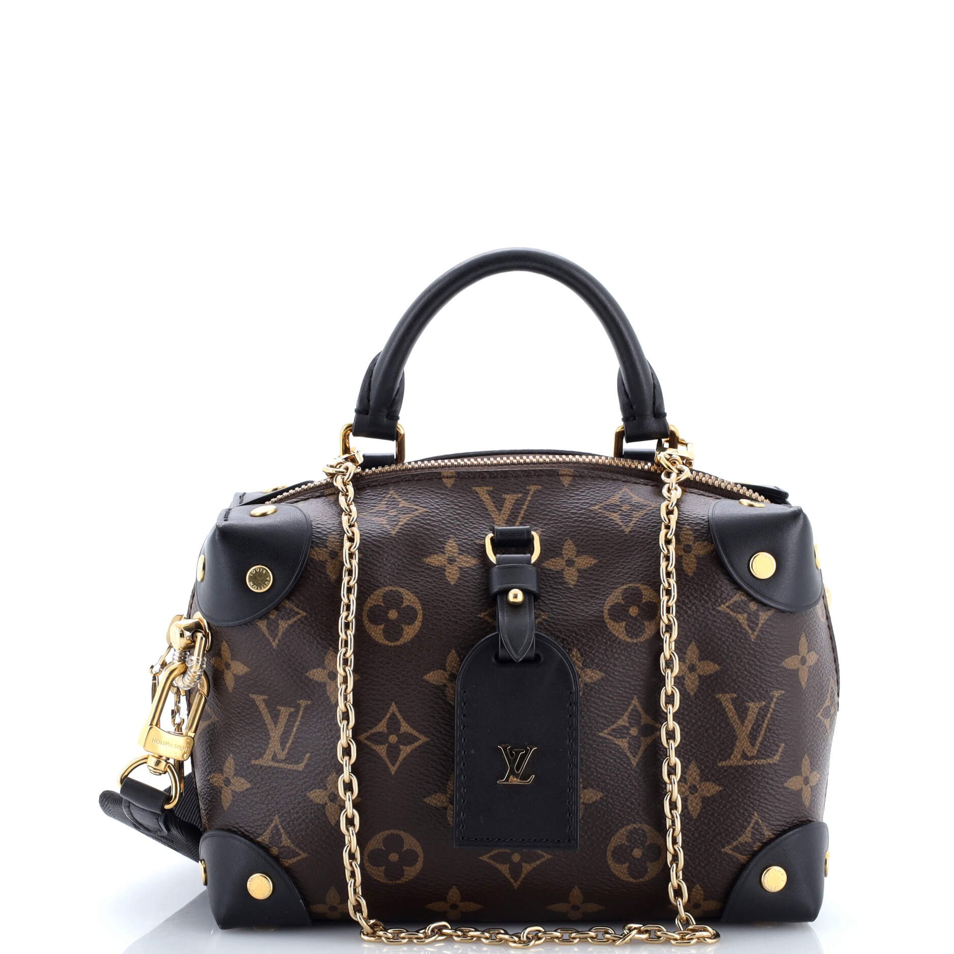 Louis Vuitton Petite Malle Souple Handbag Monogram Canvas