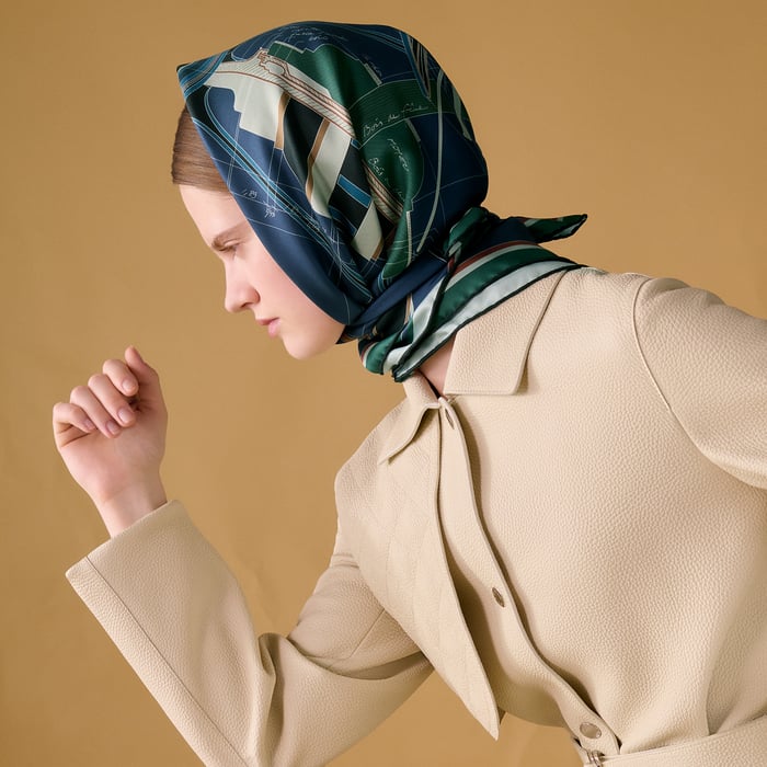 Petit Duc Double Face Scarf 90