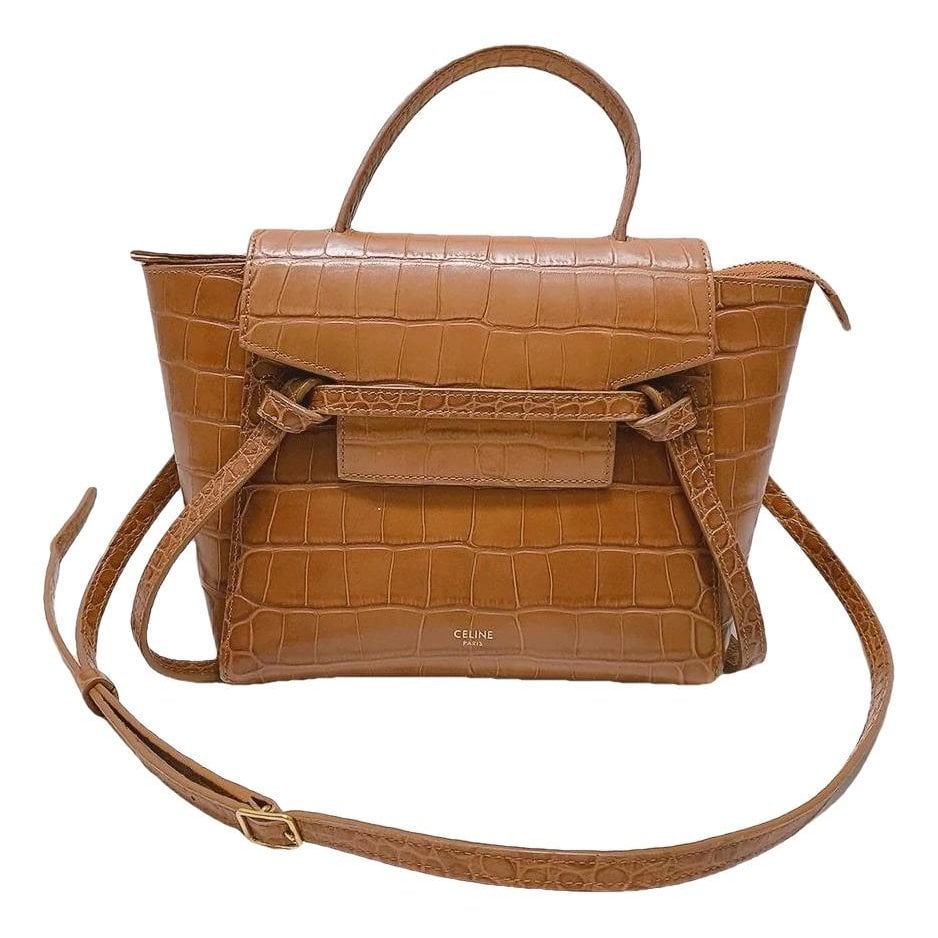 Belt leather handbag