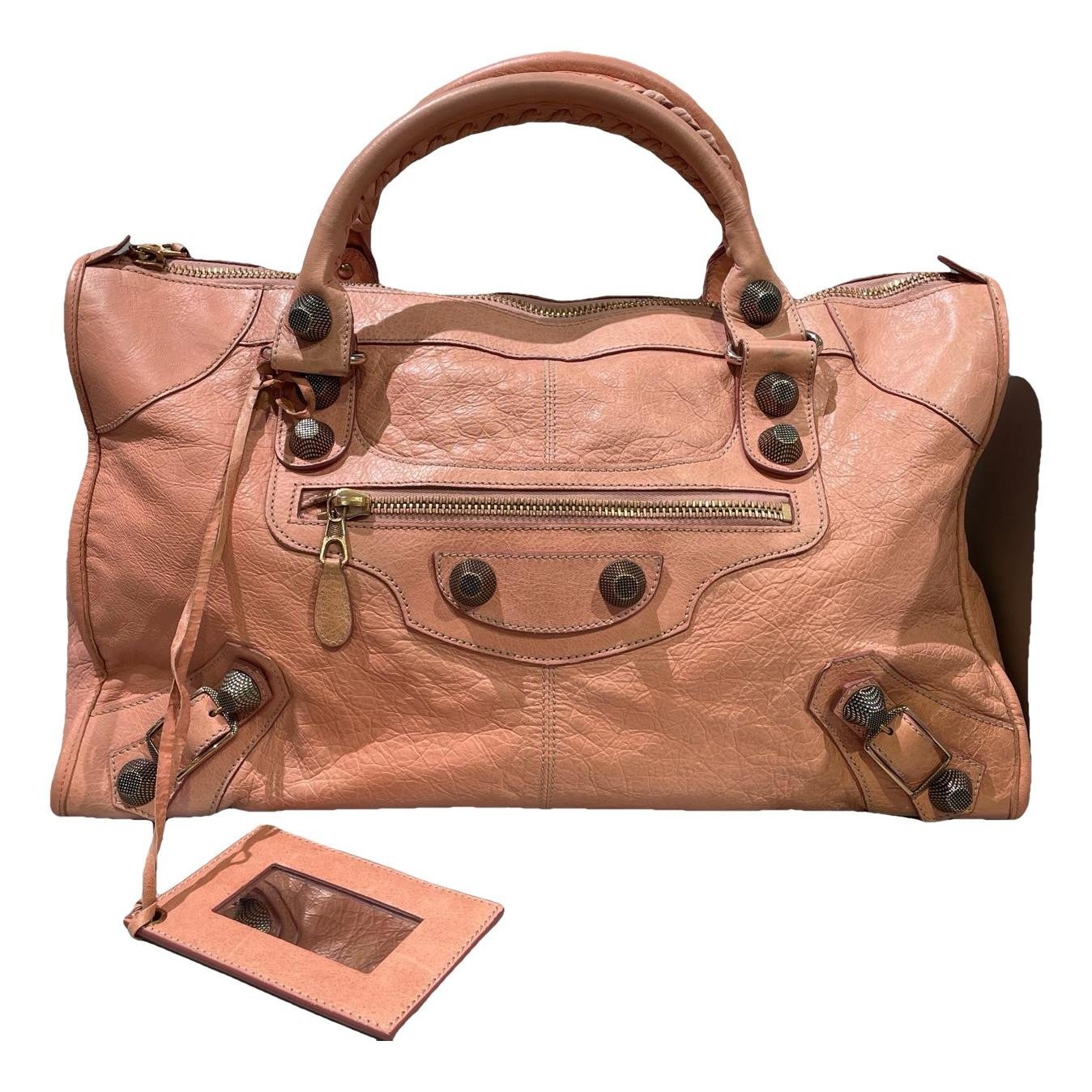 City leather bag