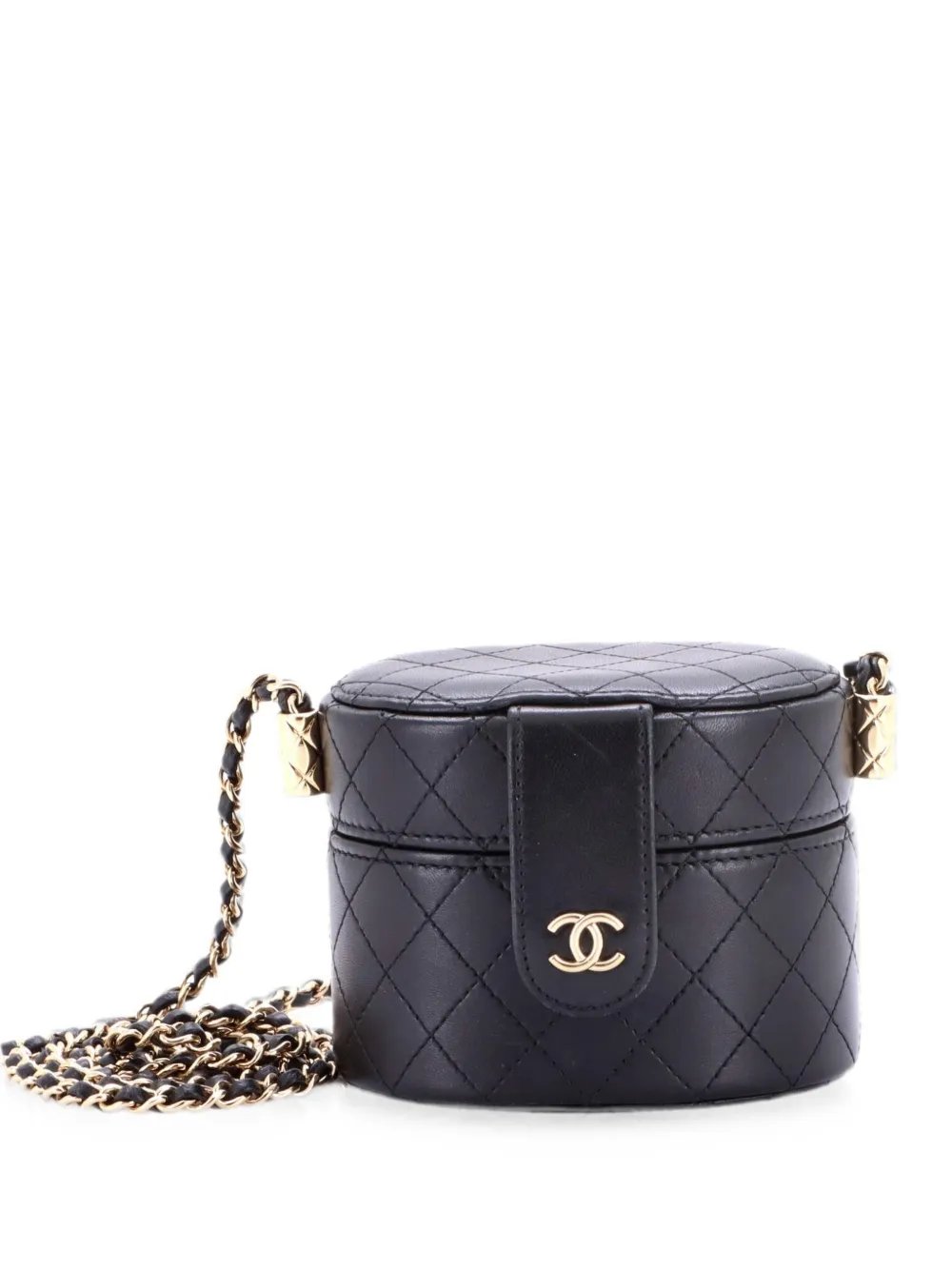CC Allure Vanity Case with Chain Quilted Lambskin Mini crossbody bag