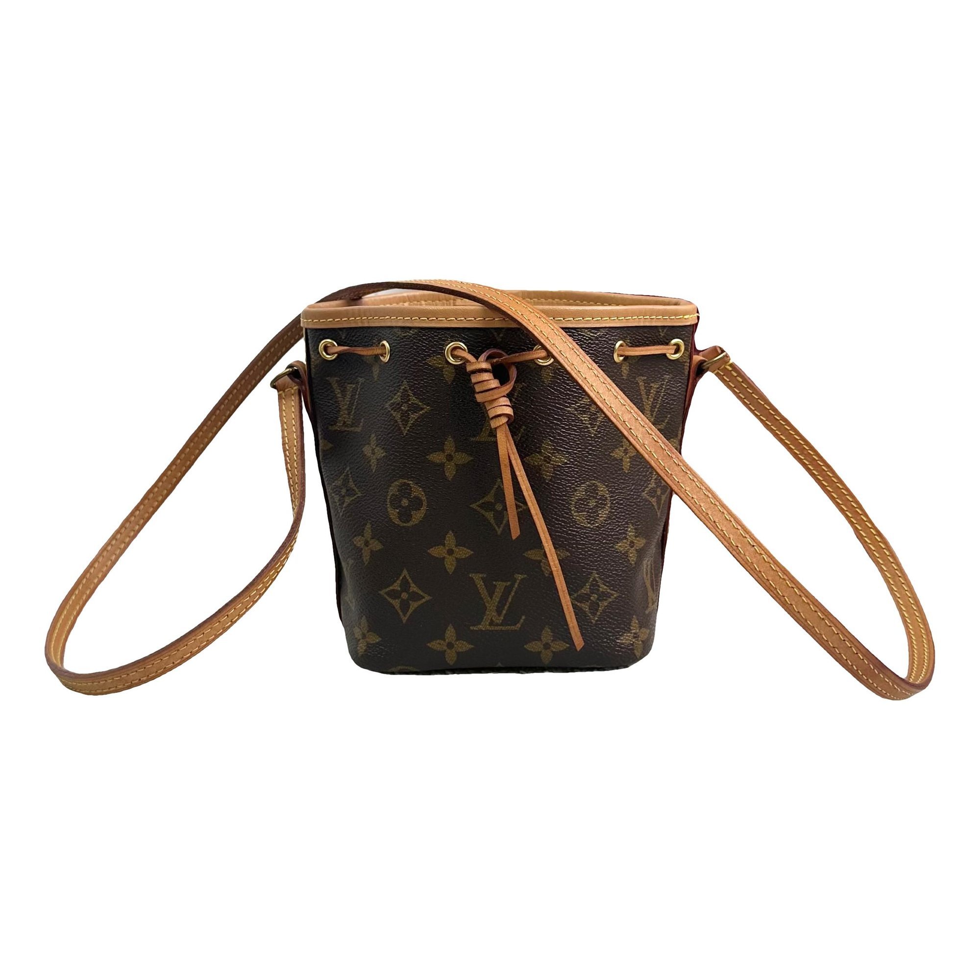 Nano Noé leather handbag
