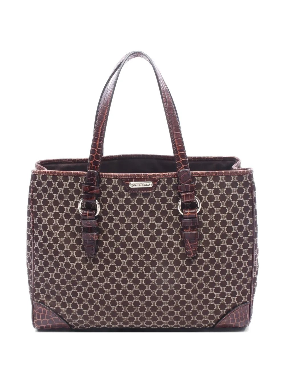 Macadam croc-embossed tote bag