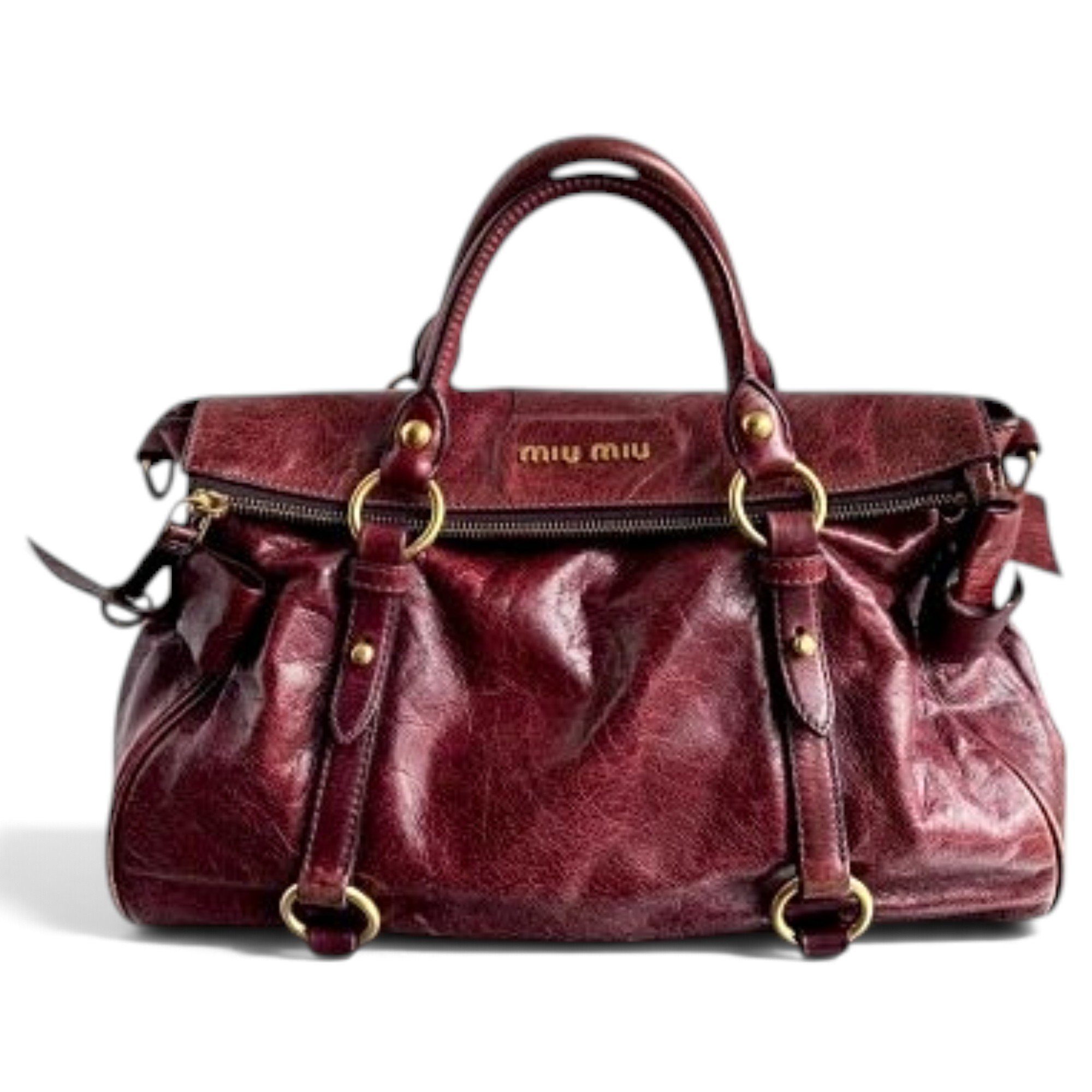 Bow bag leather handbag