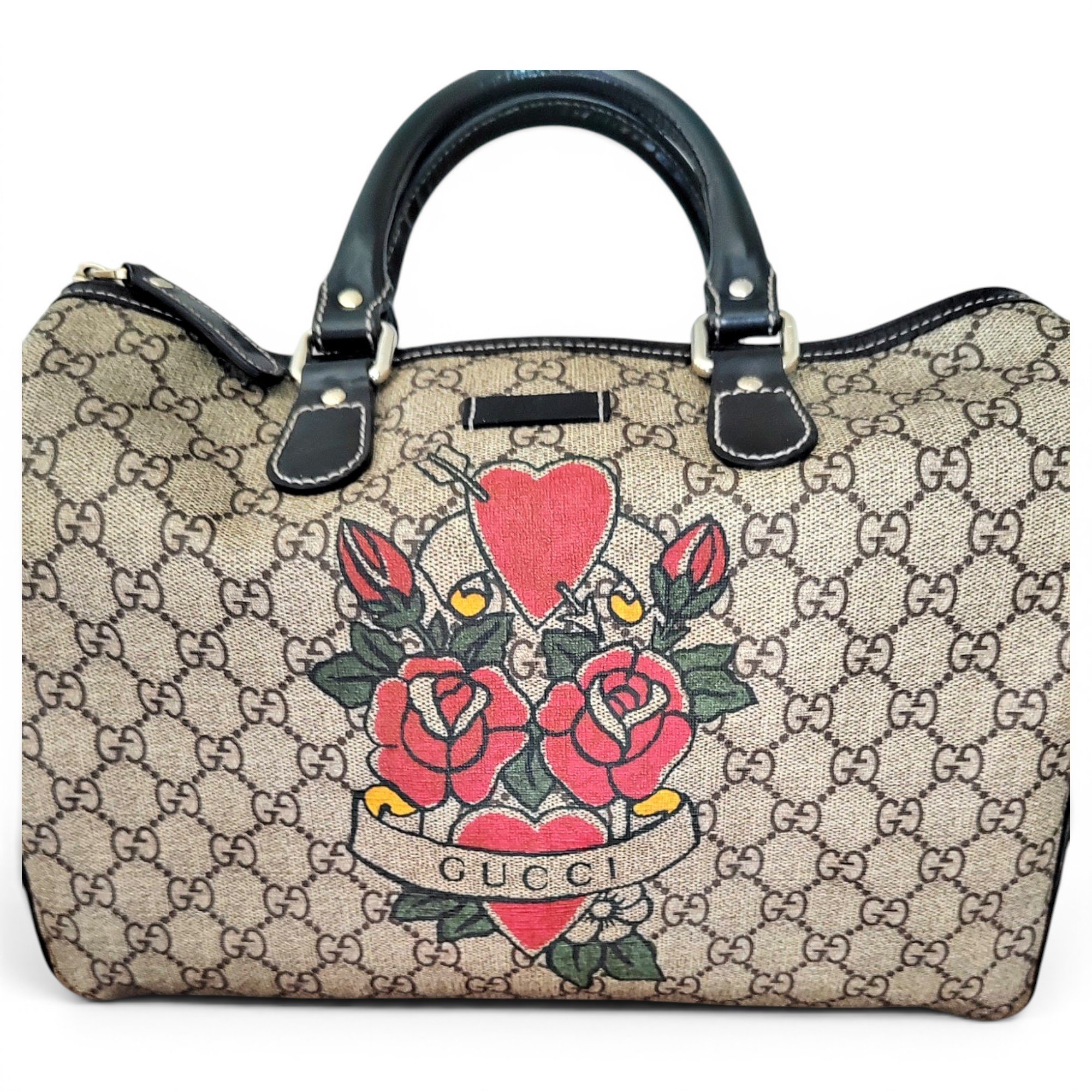 Leather bowling bag