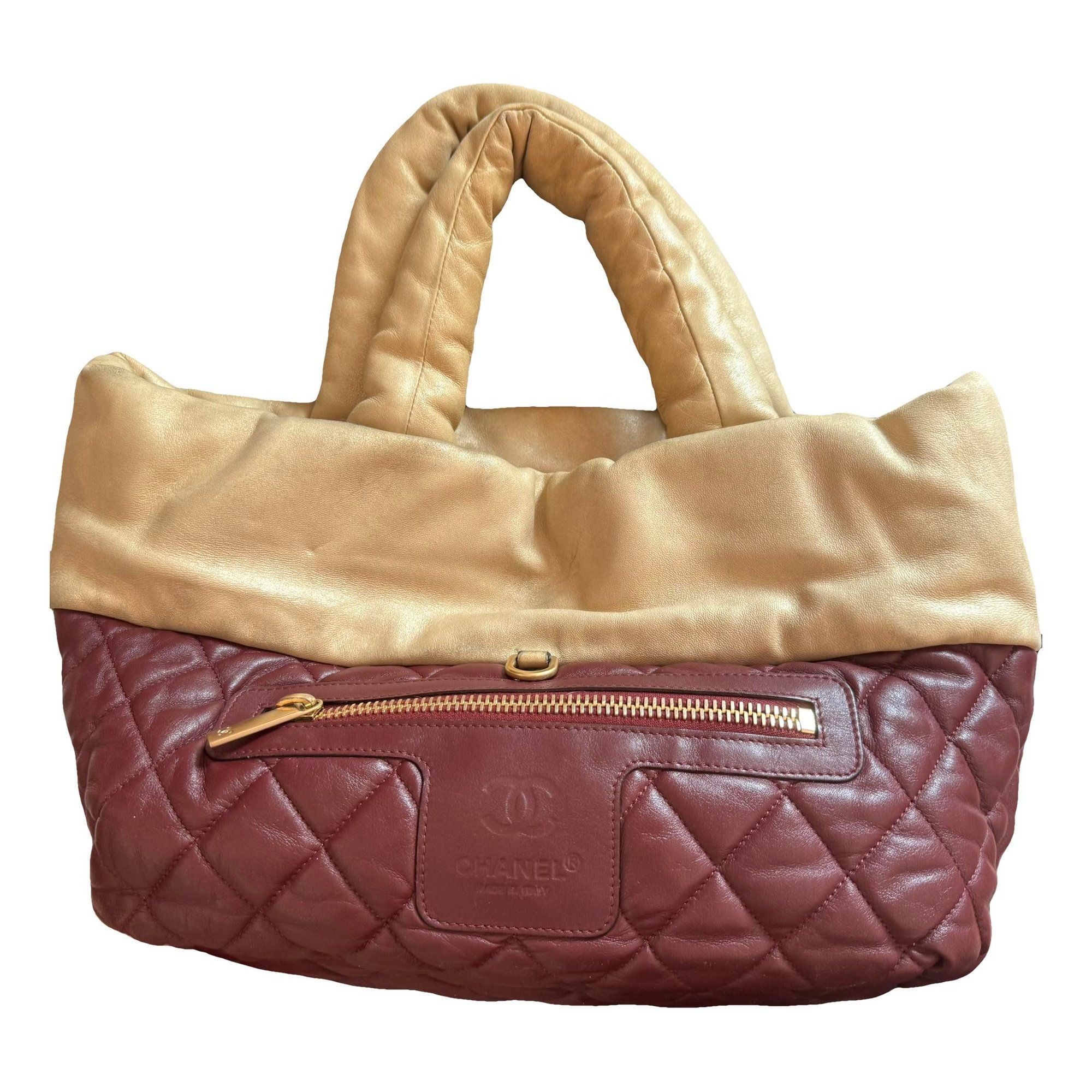 Cocoon leather handbag