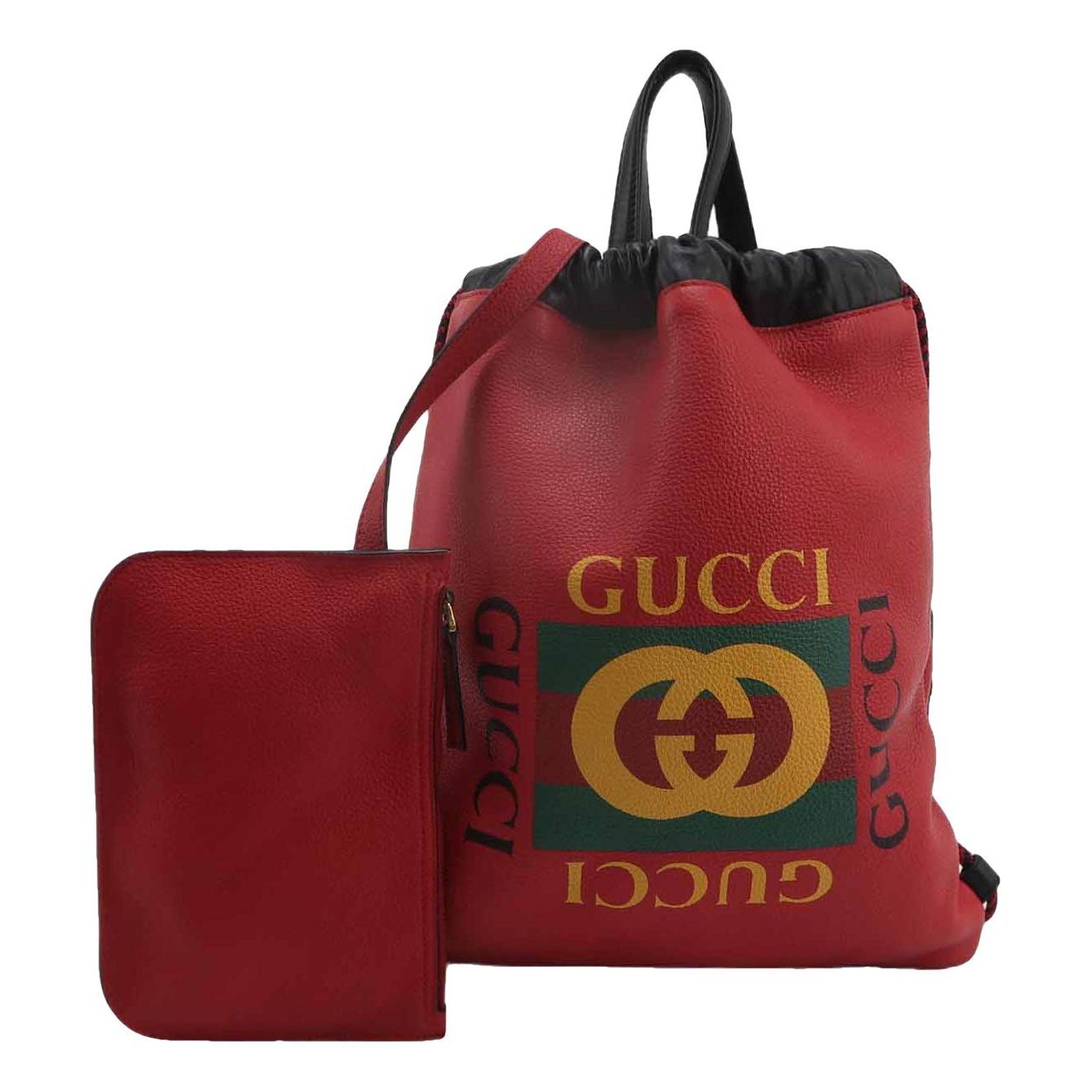 Leather backpack