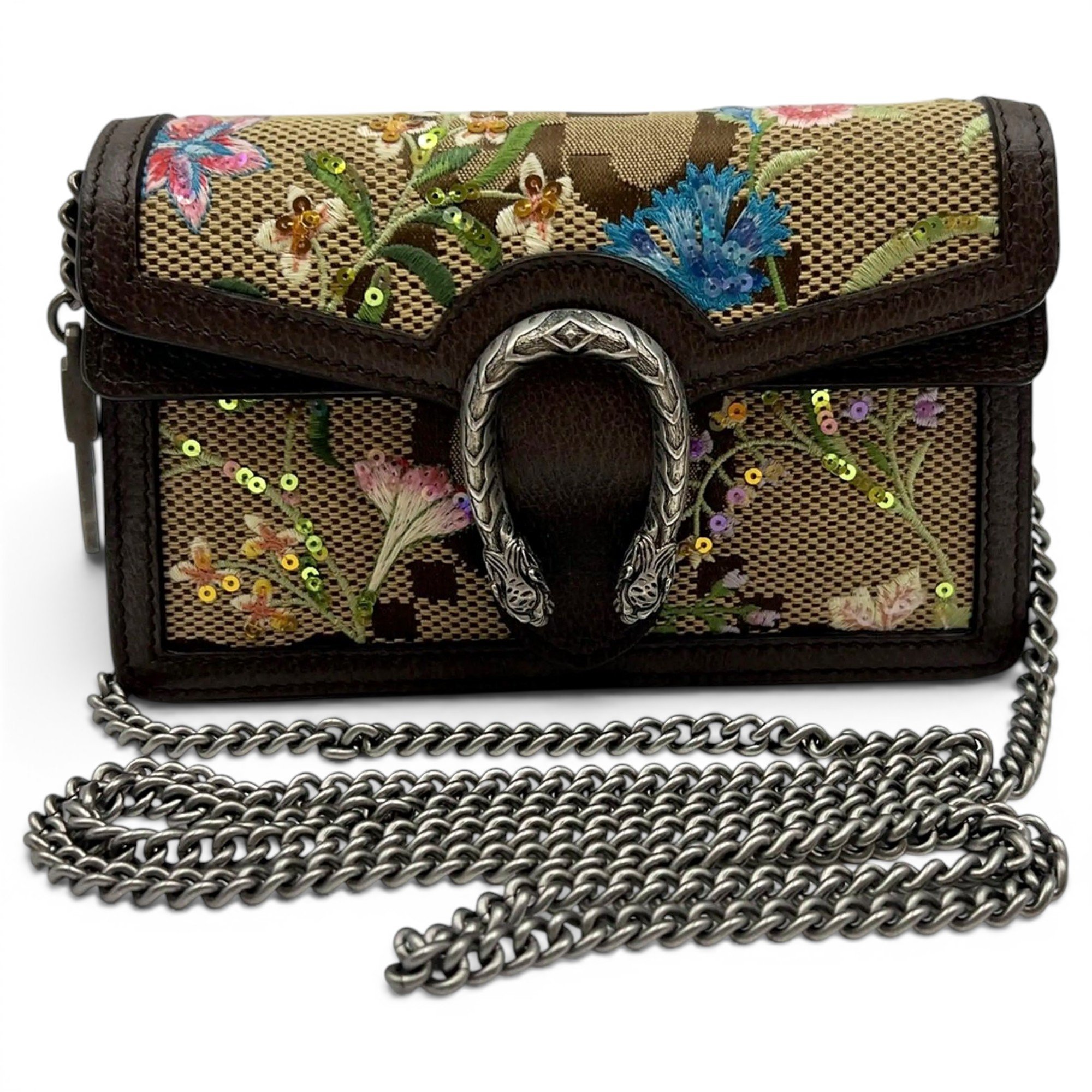 Dionysus Super Mini cloth crossbody bag