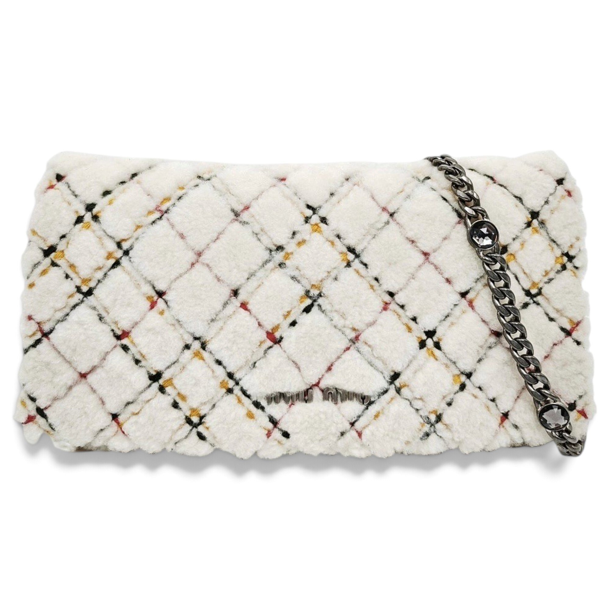 Miu Miu Matelassé tweed handbag