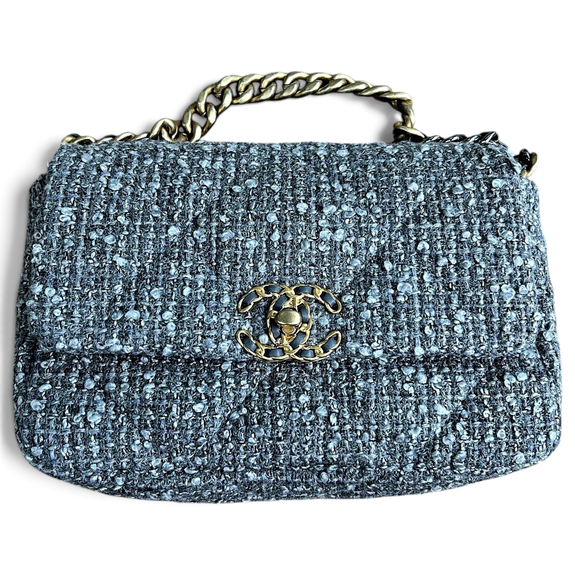 Chanel 19 tweed handbag