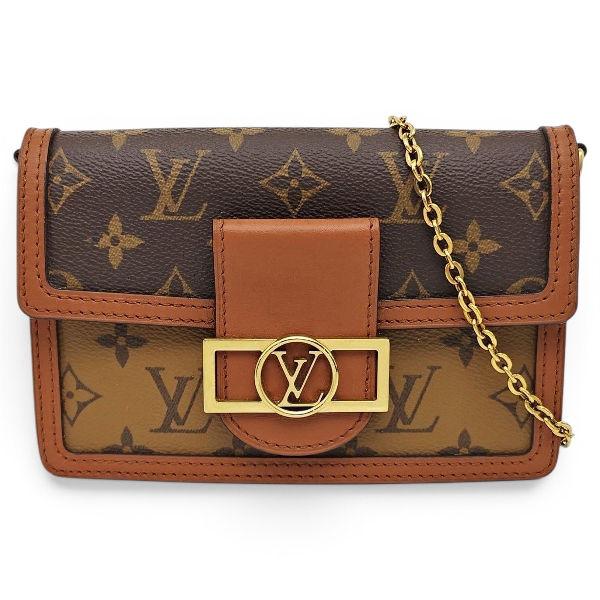 Dauphine leather handbag