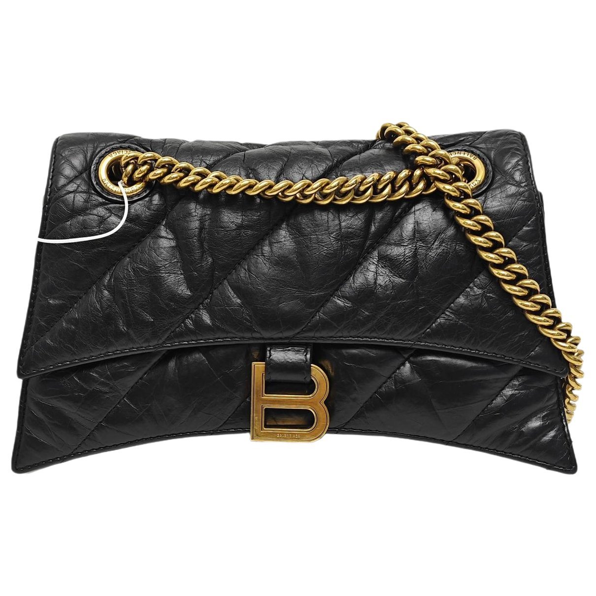 Crush leather crossbody bag