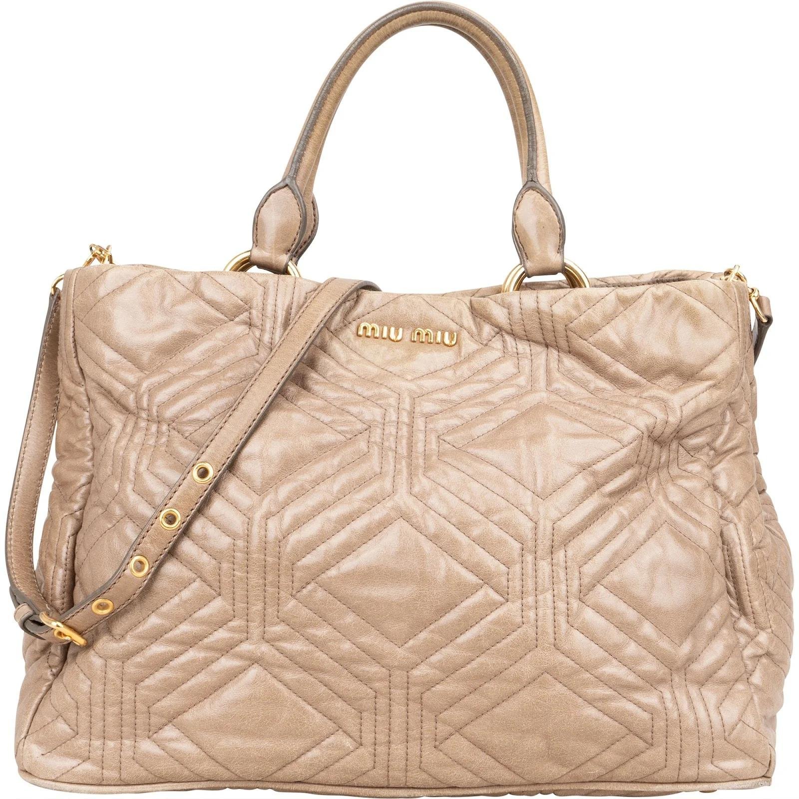 Miu Miu Matelassé leather handbag