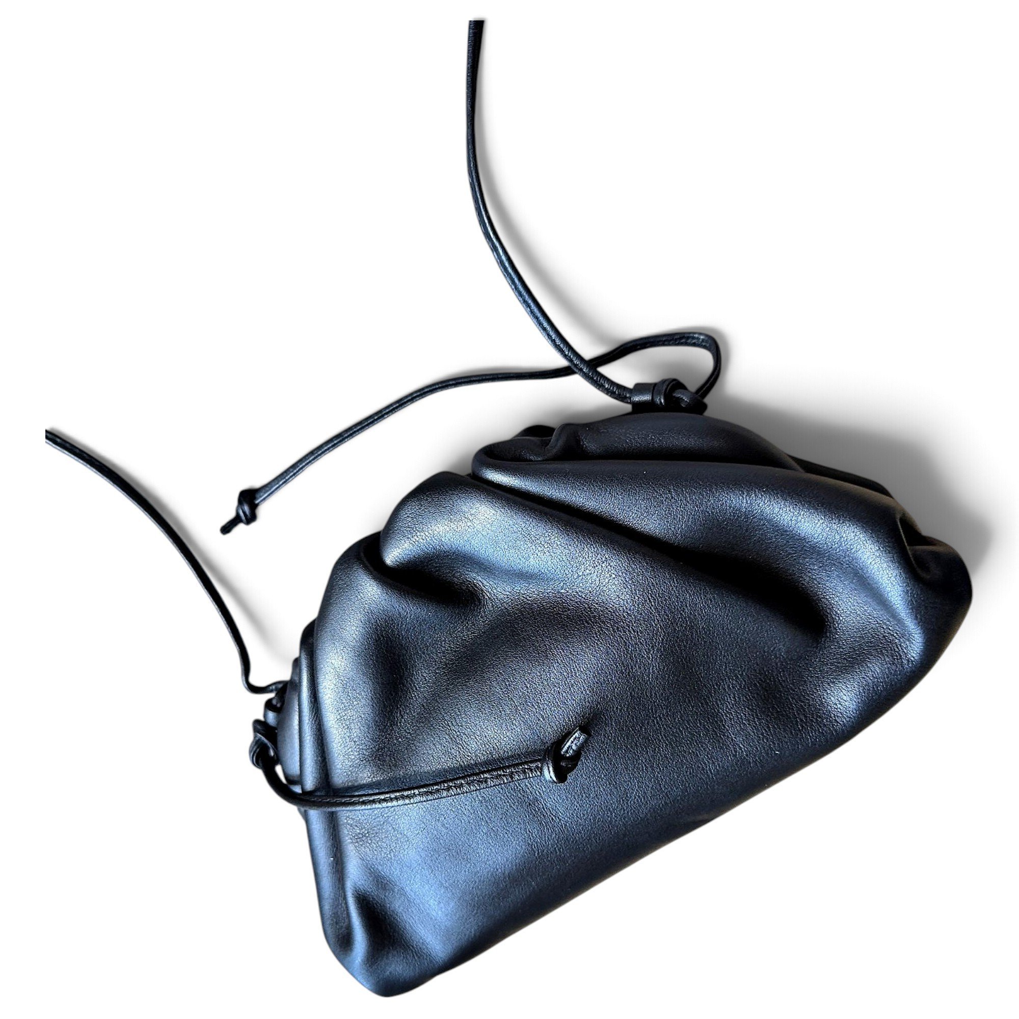 Pouch leather handbag