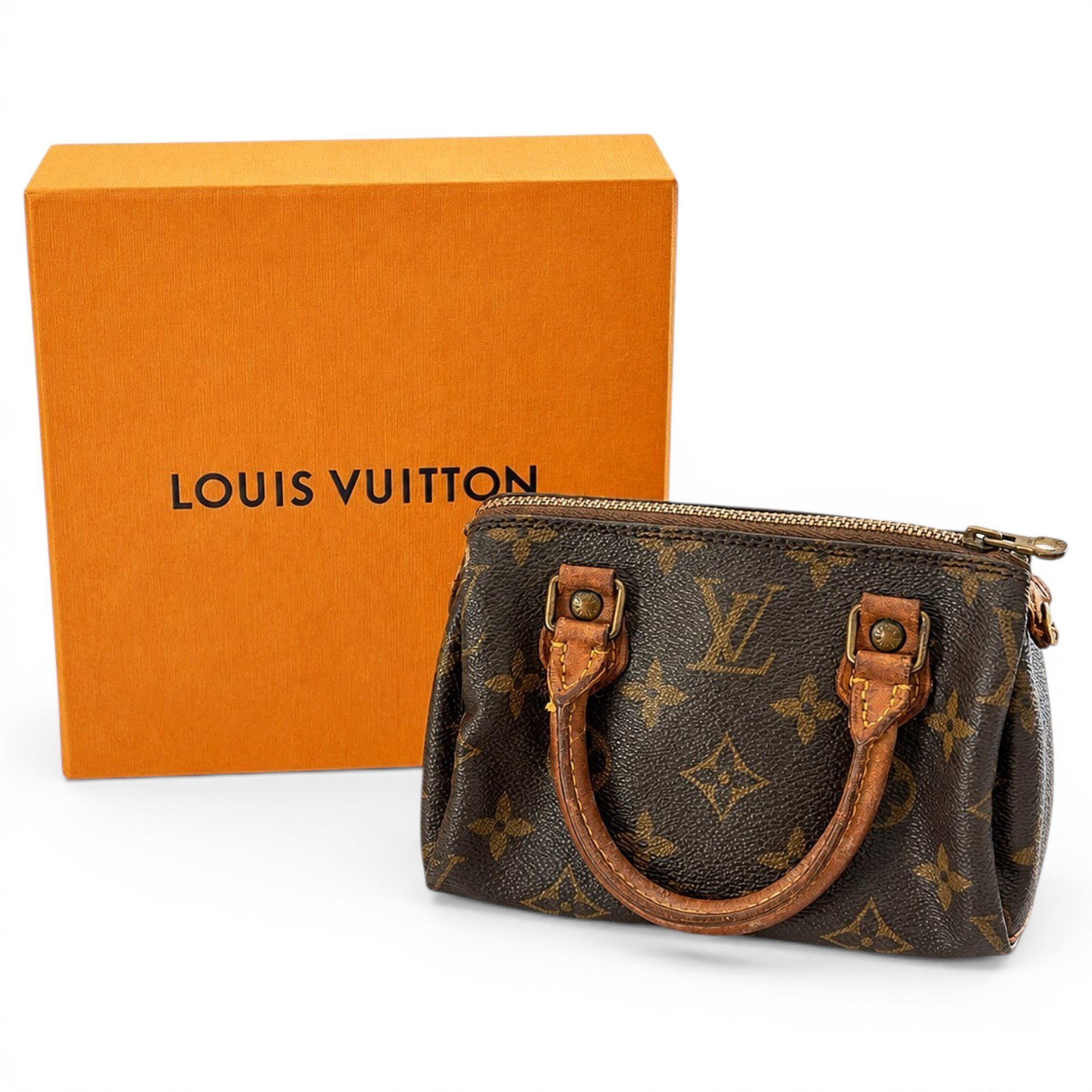 Louis Vuitton Nano Speedy / Mini HL leather handbag