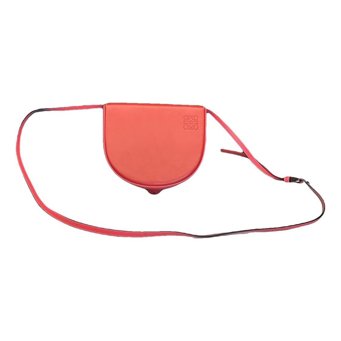 Heel leather handbag
