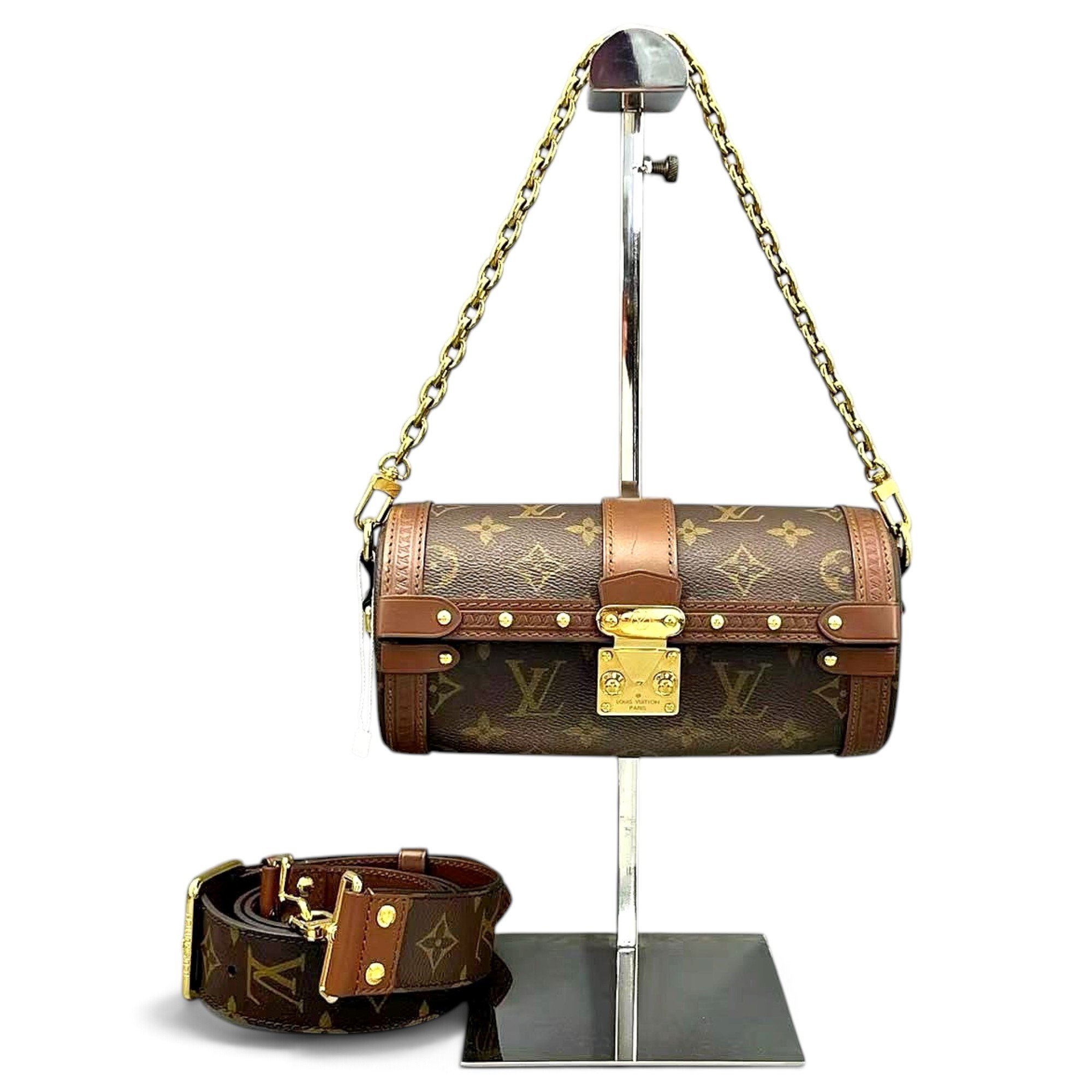 Papillon Trunk leather handbag
