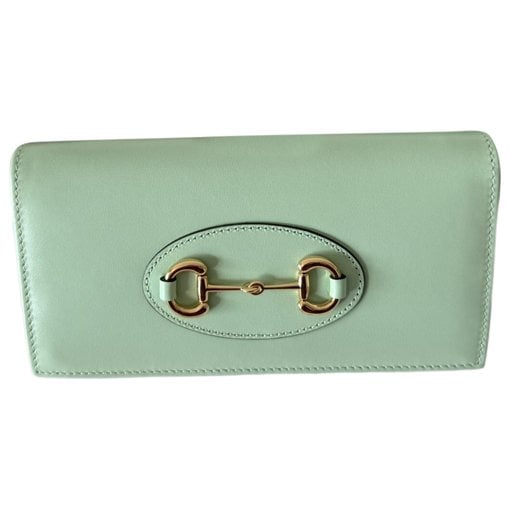 Leather clutch bag