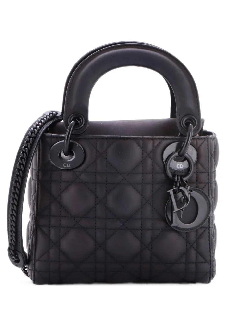 Ultra Matte Lady Dior Chain Bag Cannage Quilt Calfskin Mini shoulder bag