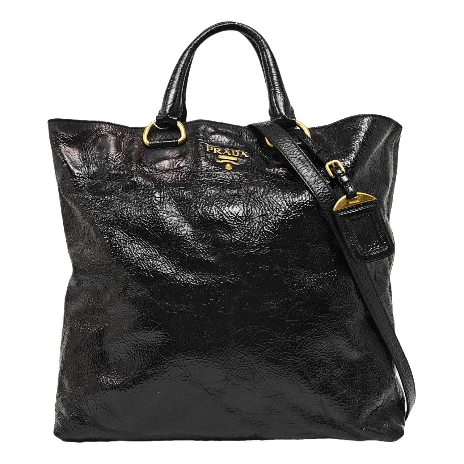 Patent leather handbag