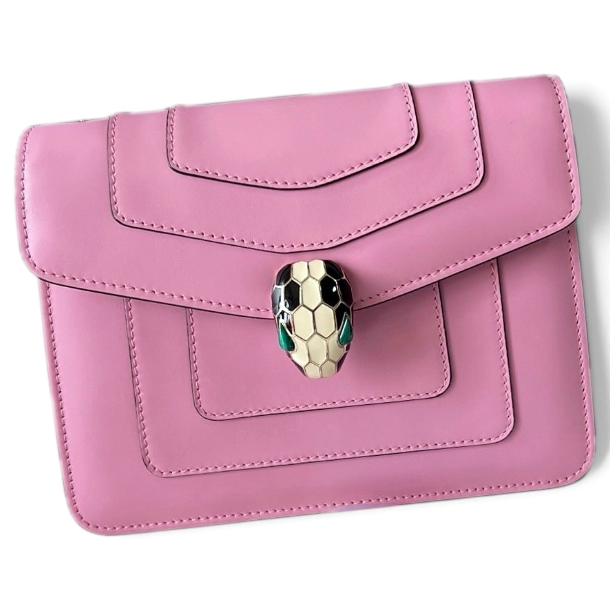 Serpenti leather handbag