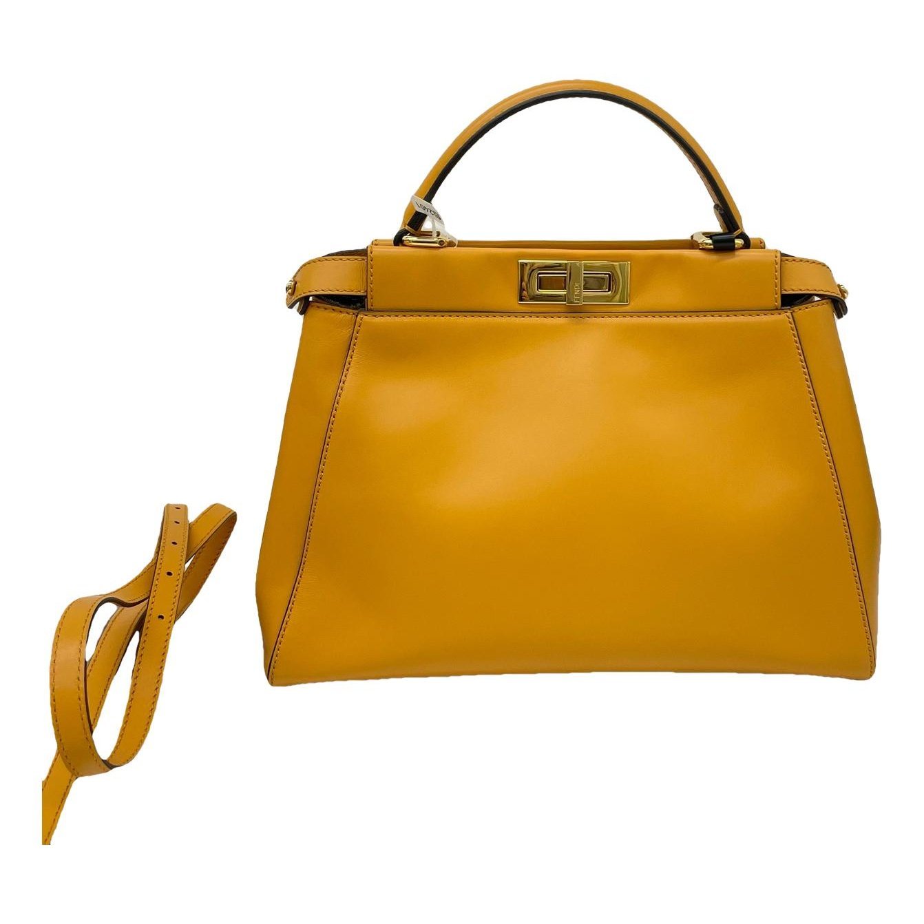 Peekaboo leather handbag