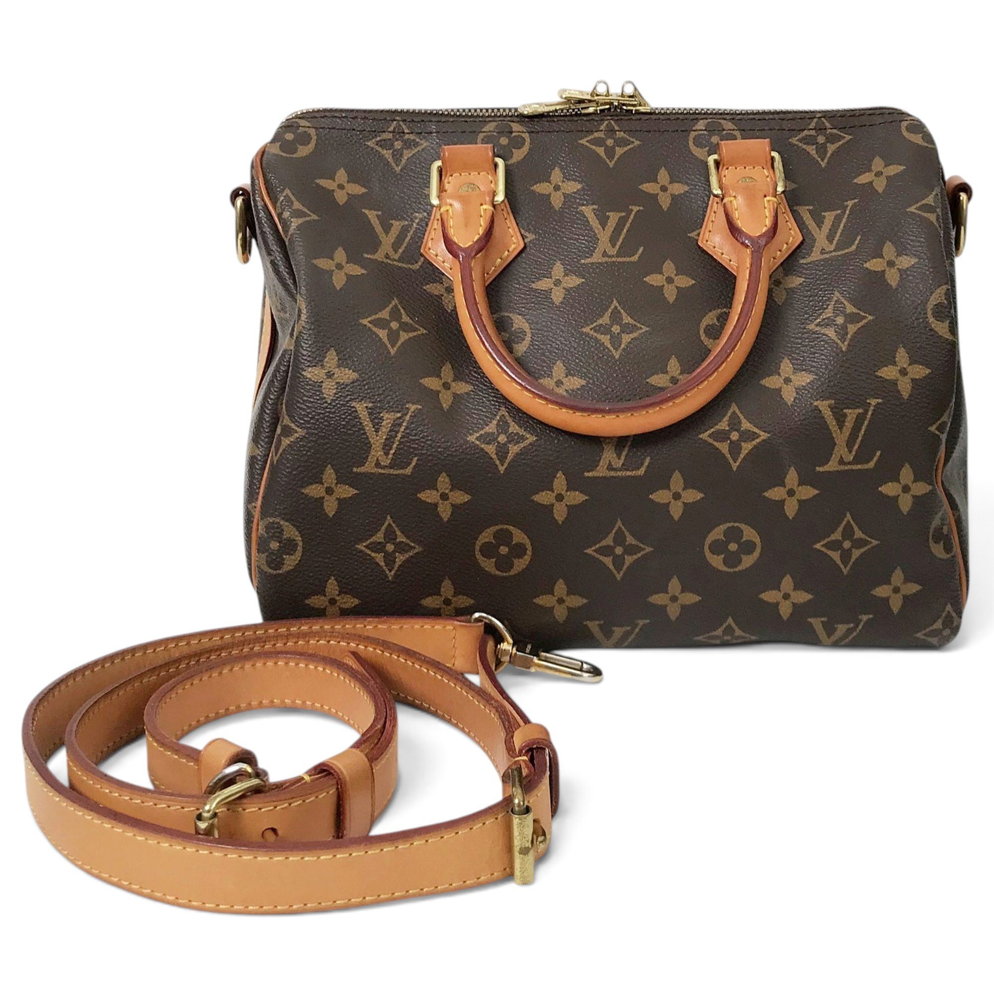Speedy leather handbag