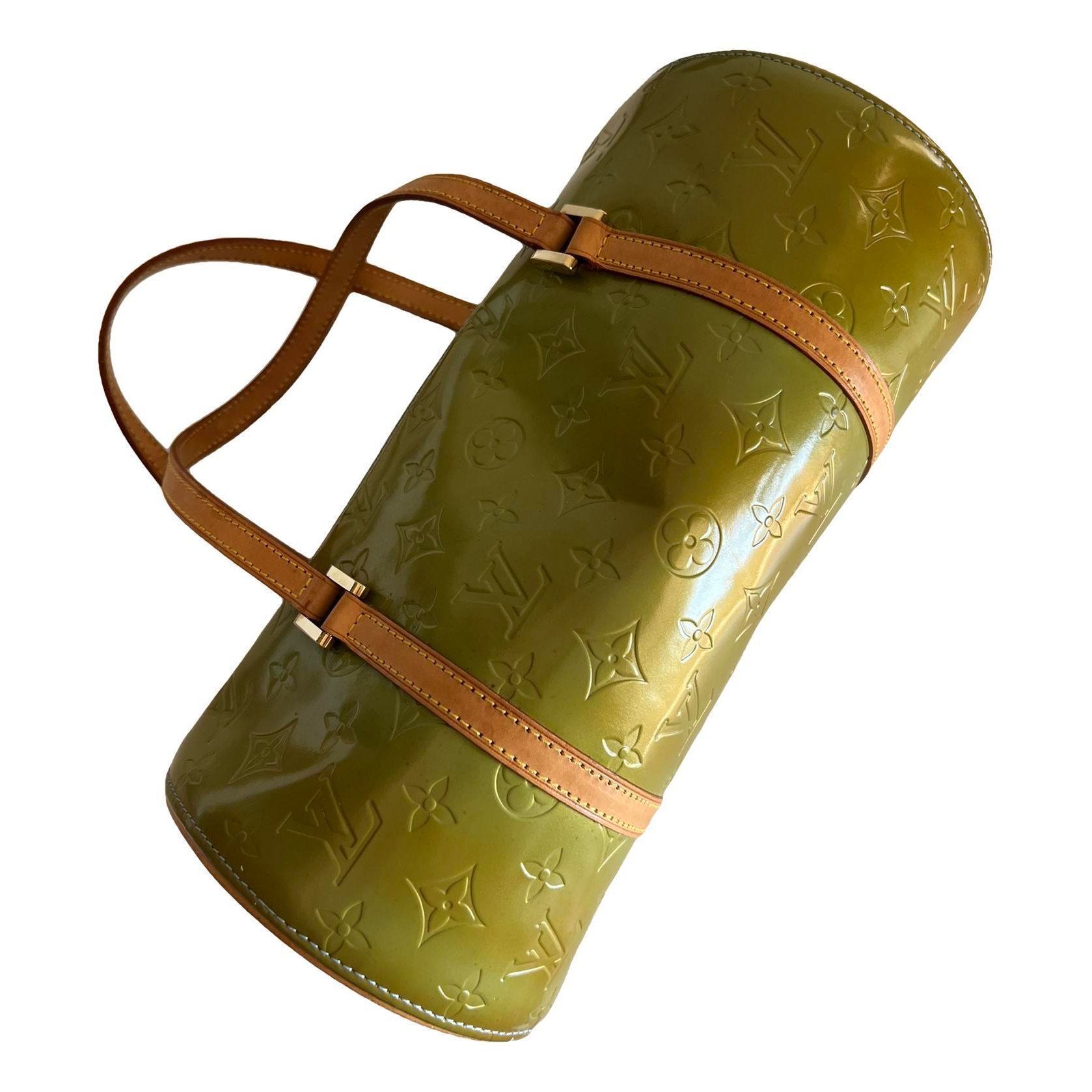 Papillon patent leather handbag