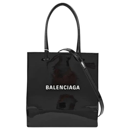 Patent leather handbag