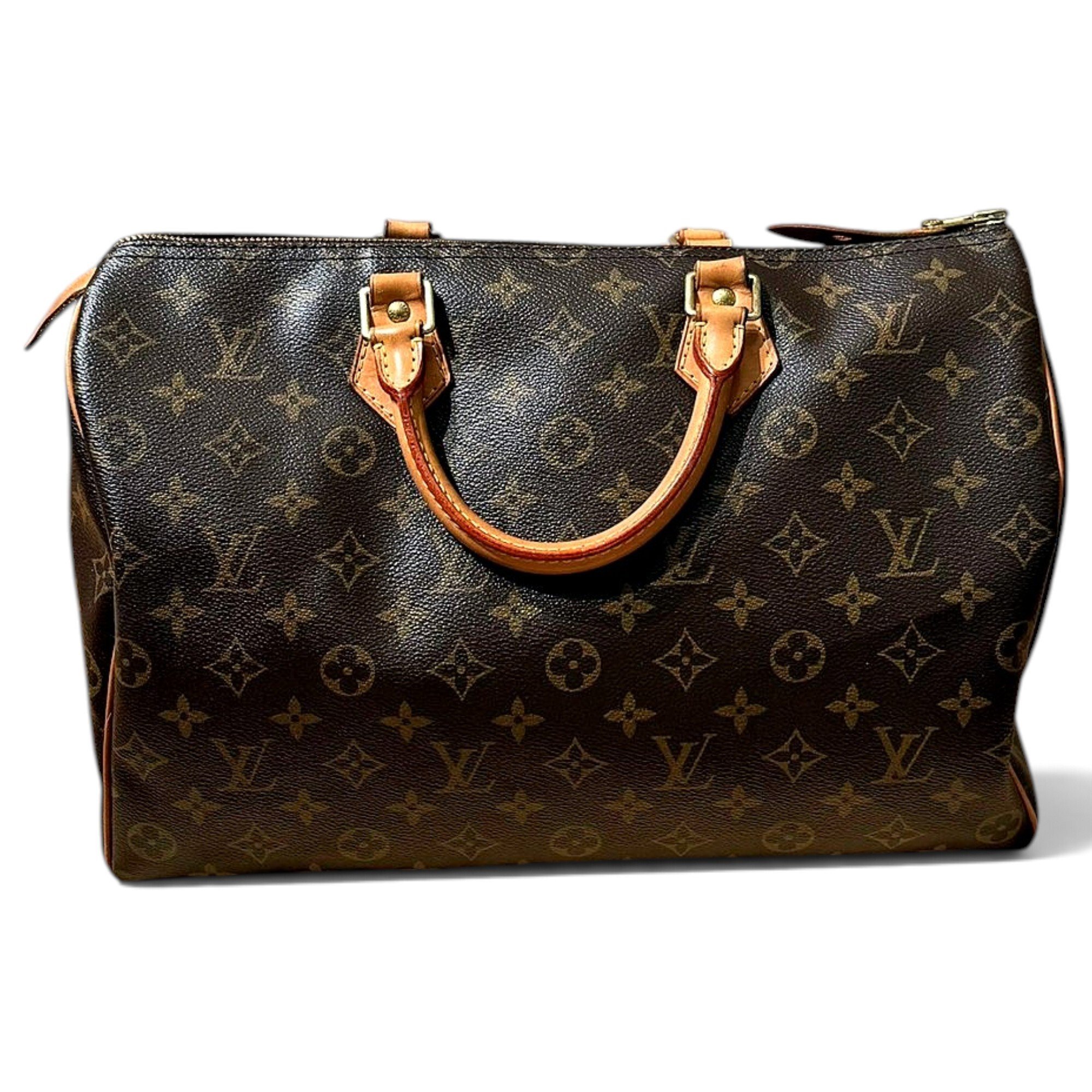 Speedy leather handbag