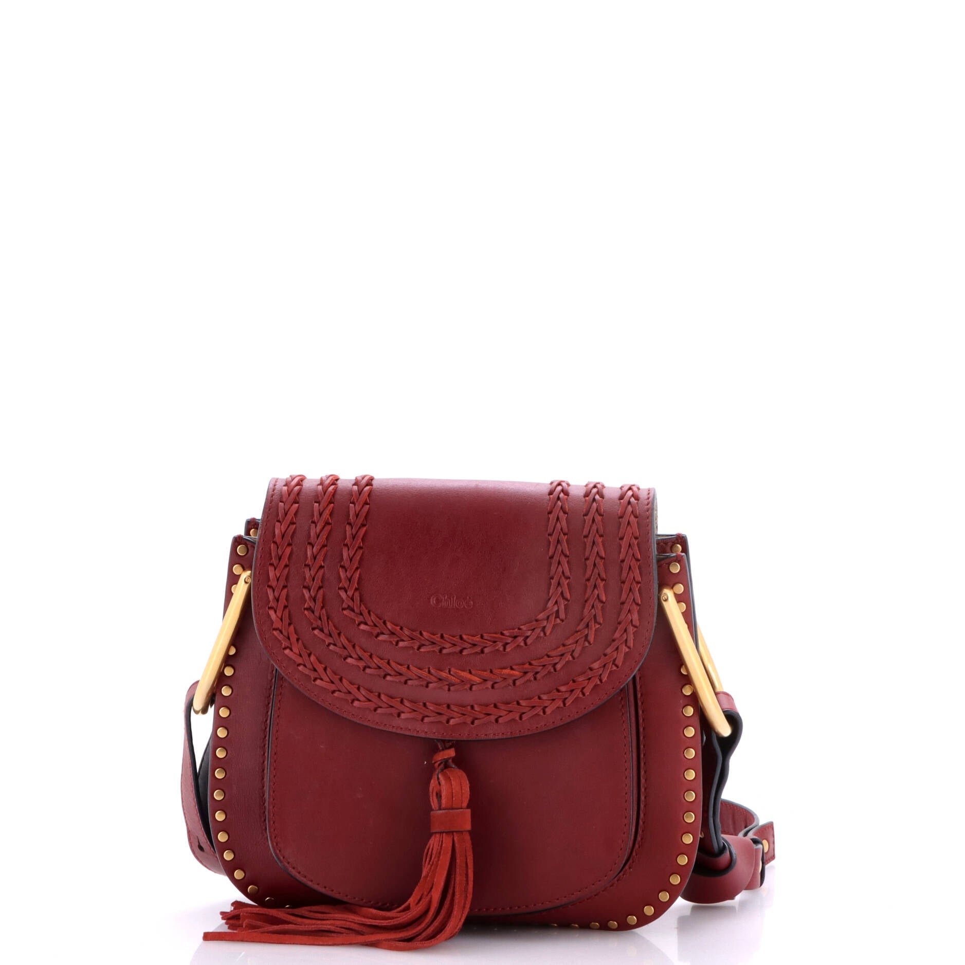 Hudson Handbag Whipstitch Leather Small