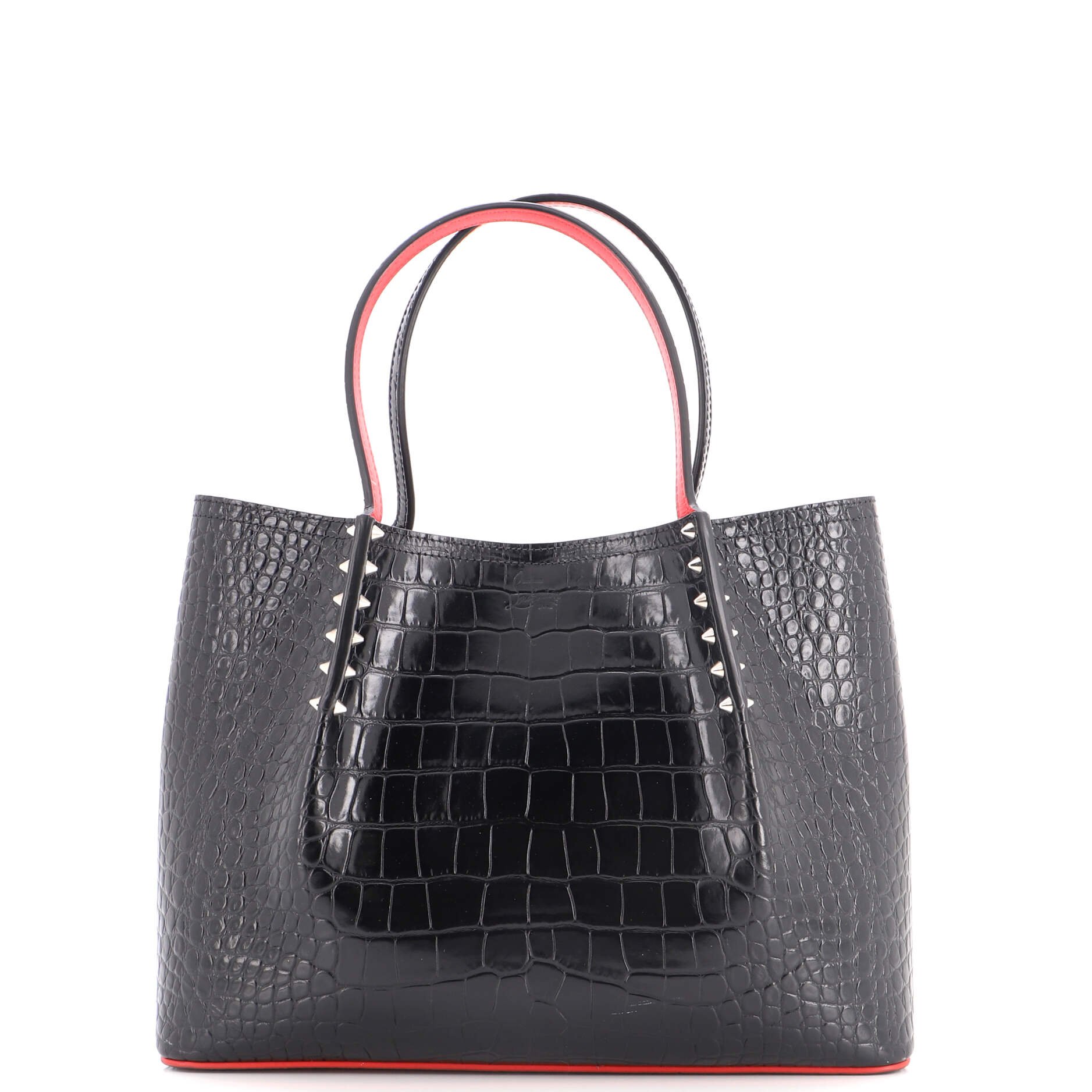 Cabarock Tote Crocodile Embossed Leather Small