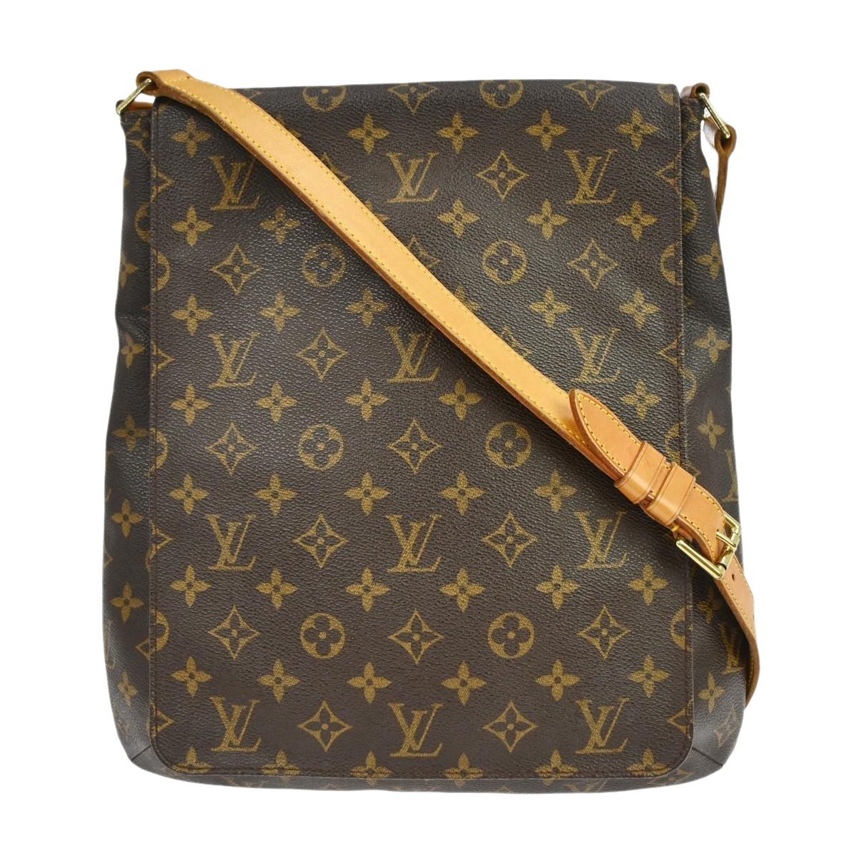 Musette cloth handbag