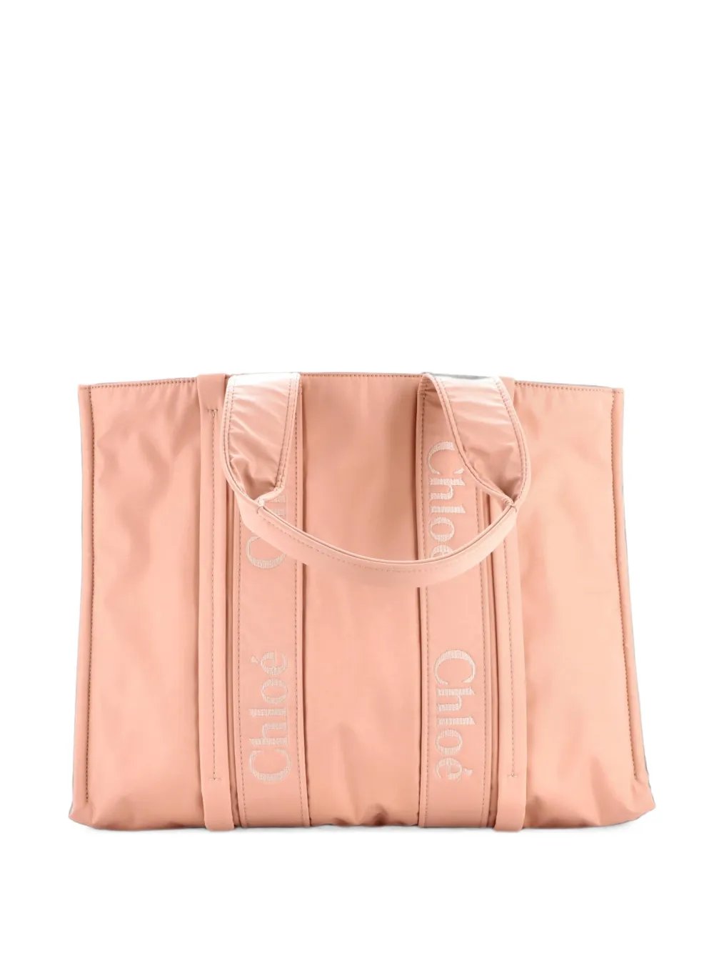 Woody Recycled Nylon Large tote bag