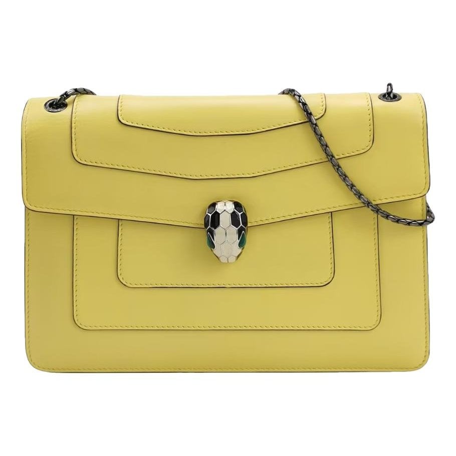 Serpenti leather handbag