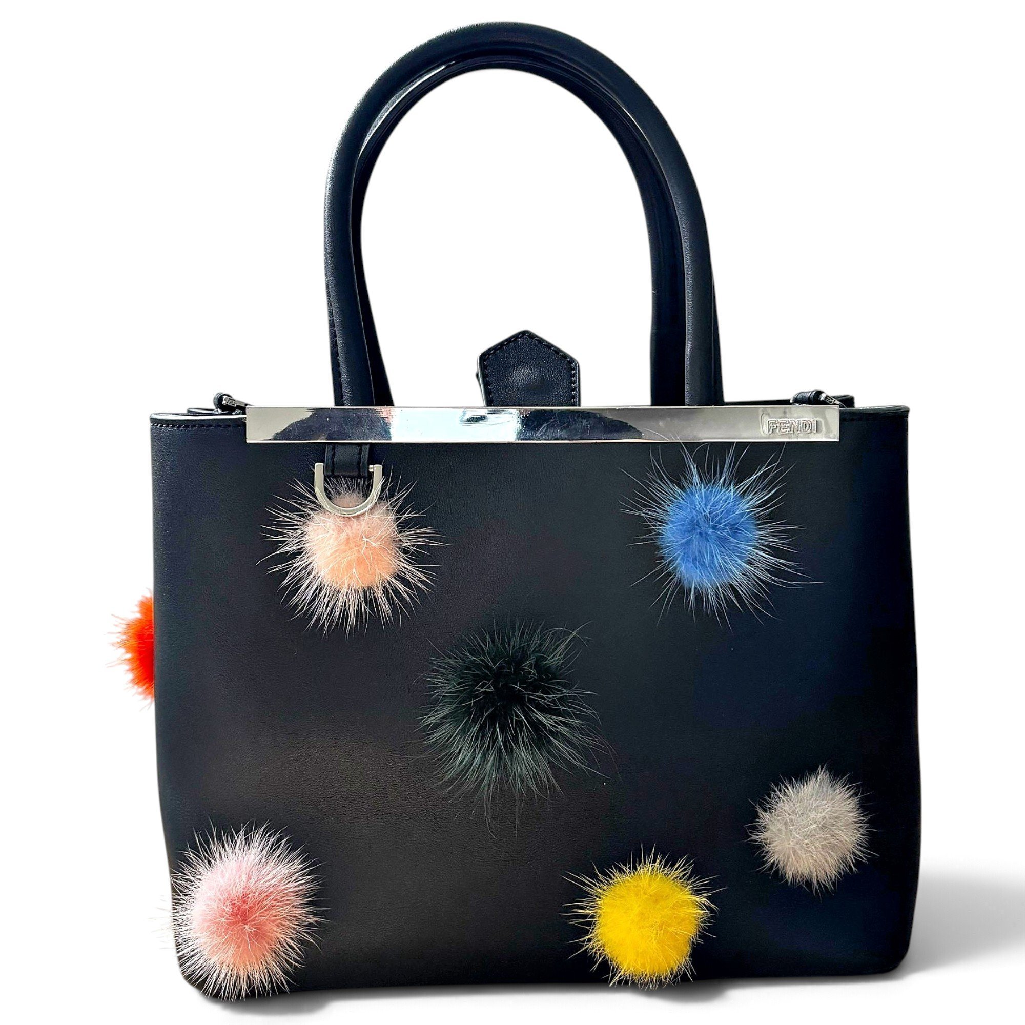 Dot Com leather handbag