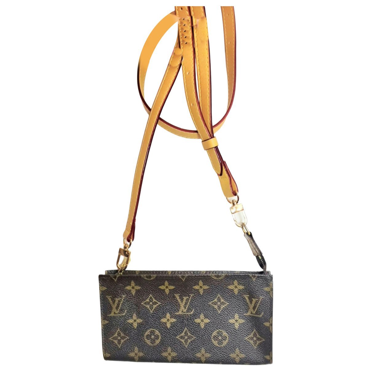 Leather clutch bag
