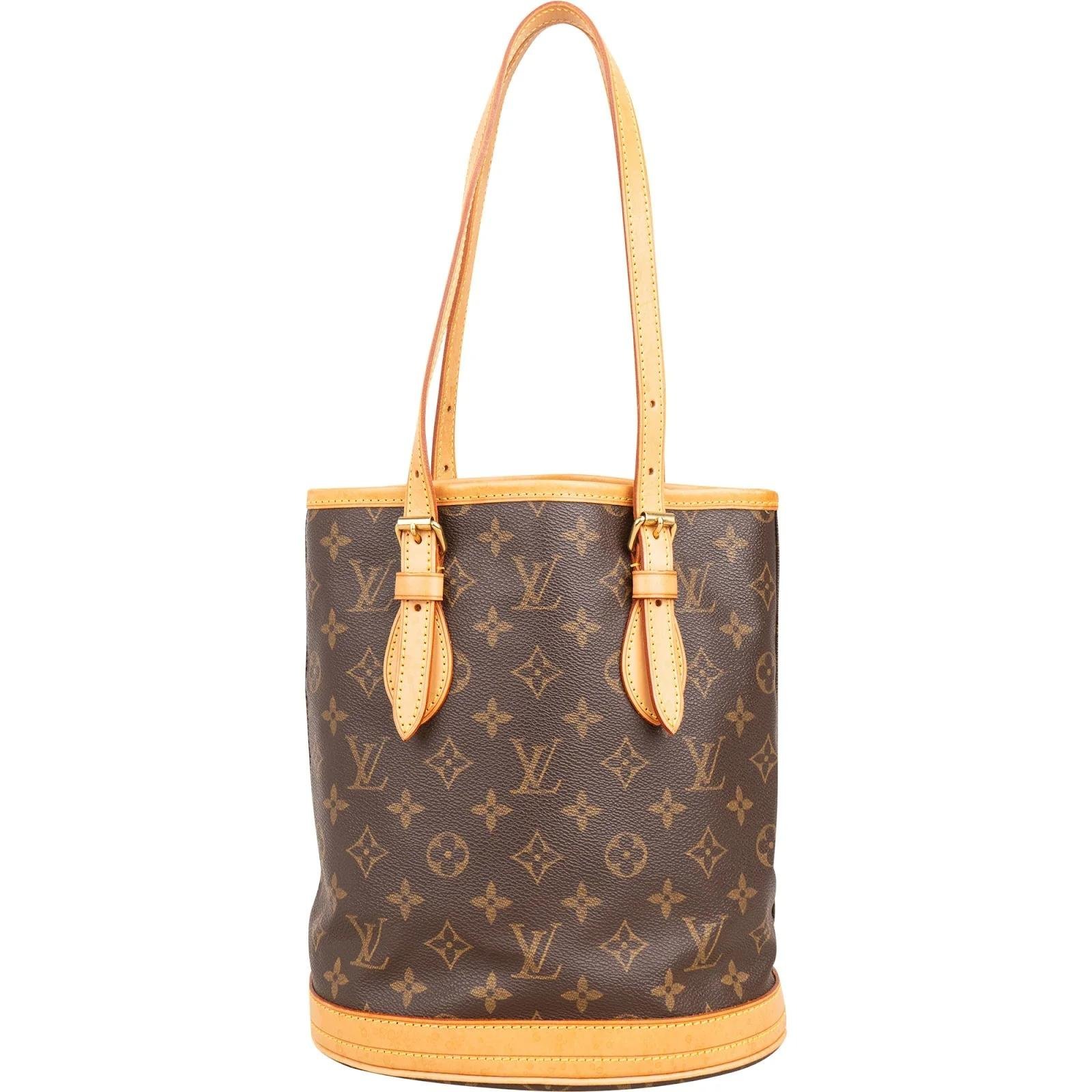 Bucket leather handbag