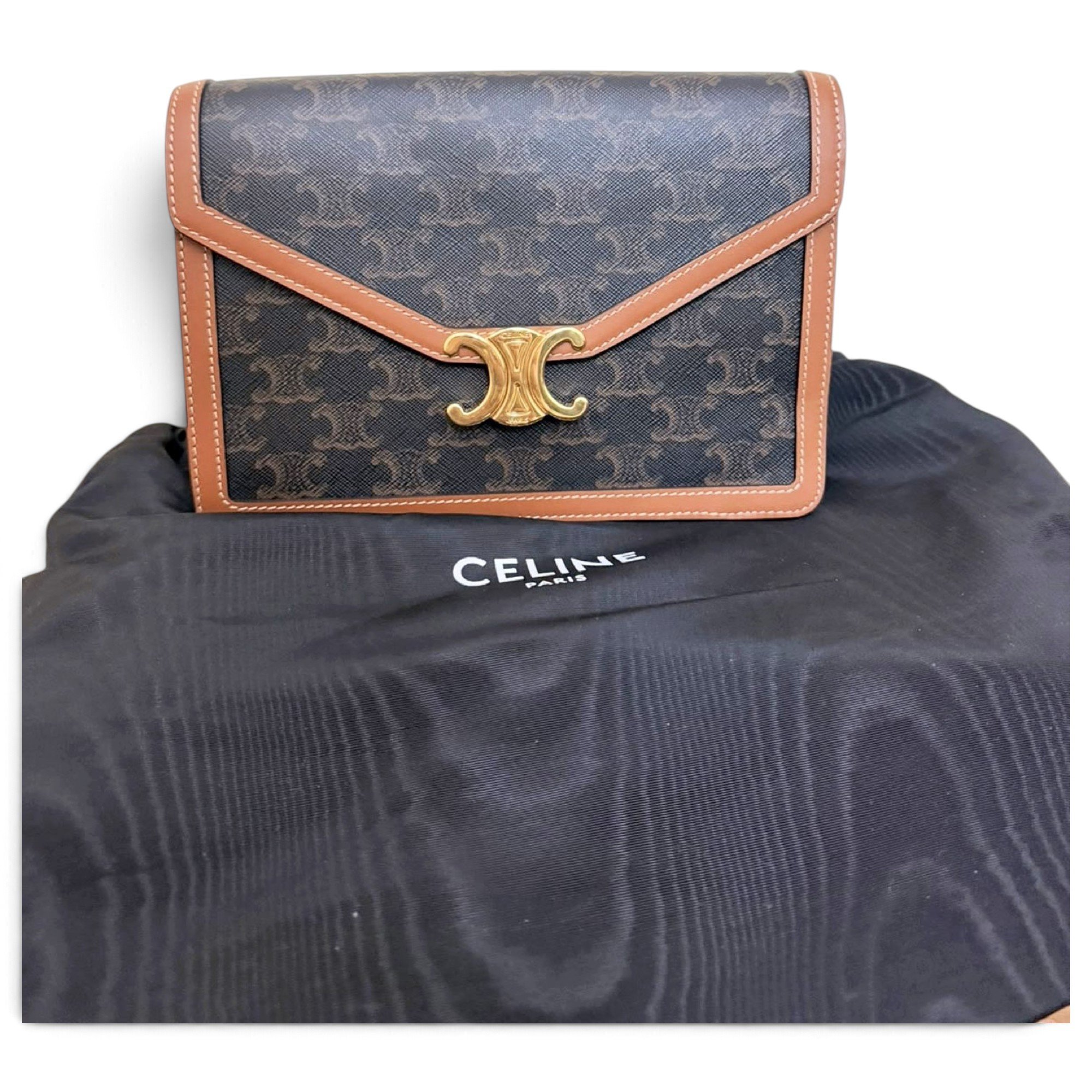 Triomphe leather handbag
