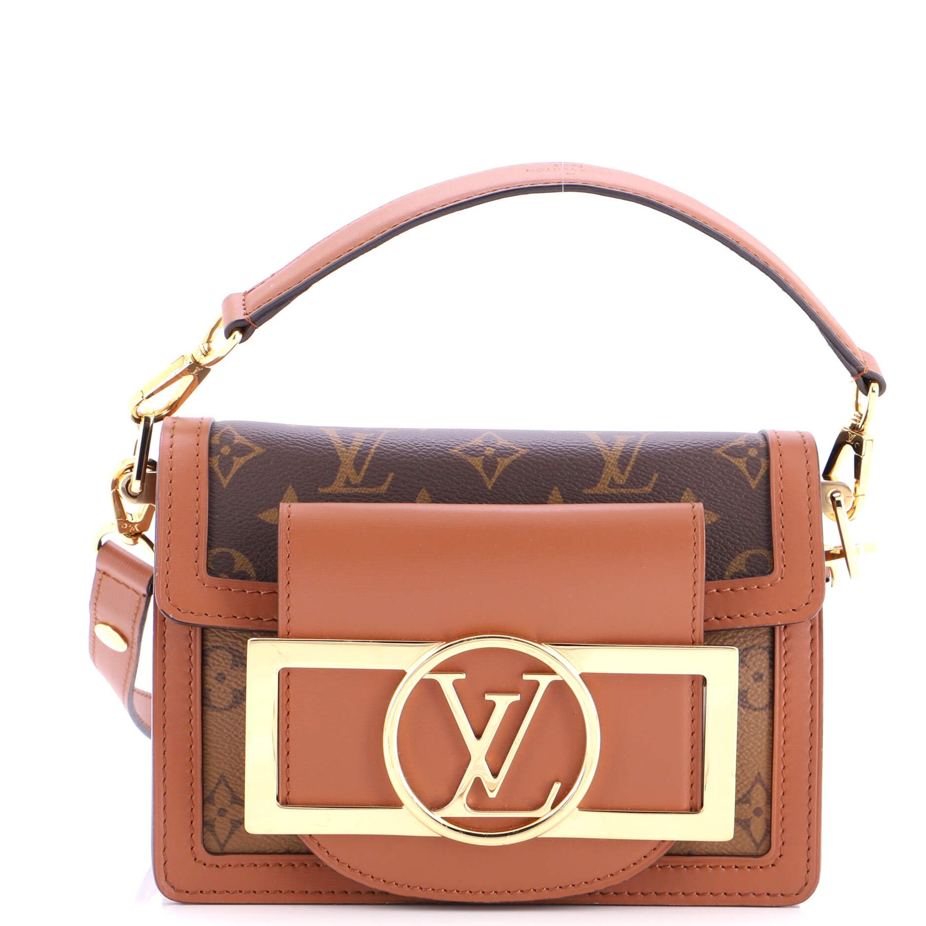 Louis Vuitton Dauphine Lock XL Shoulder Bag Reverse Monogram Canvas Mini