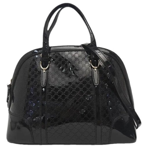 Patent leather handbag