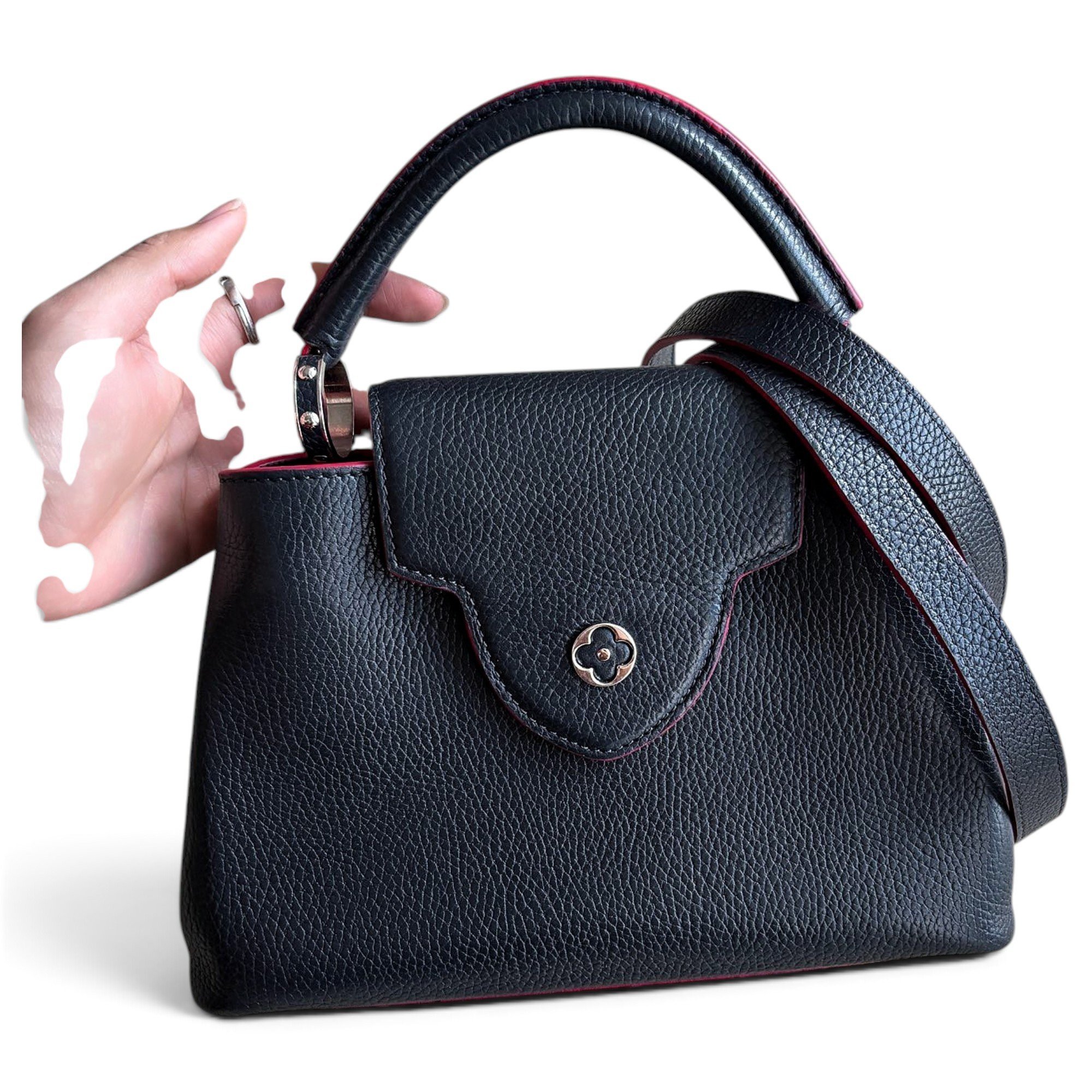 Capucines leather handbag