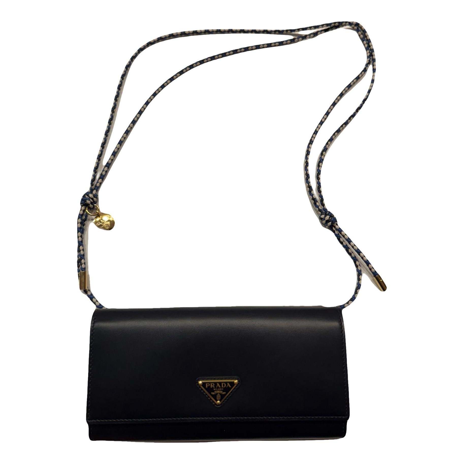 Leather clutch bag